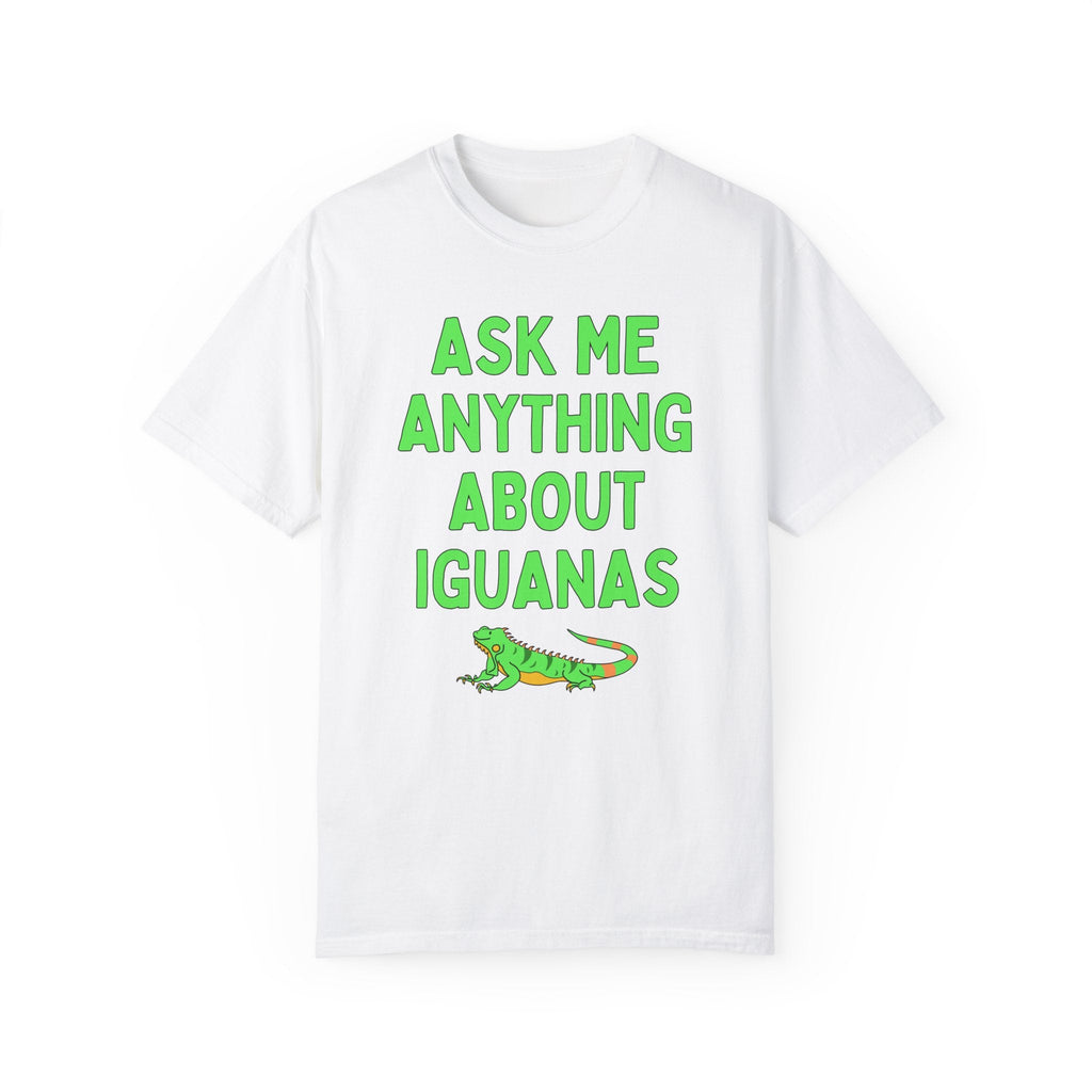 Colorful Iguana Lover Shirt for Animal Lover: Ask Me Anything About Iguanas | Cute and Retro Gift for Iguana Pet Owner, Iguana Mom Gift Idea - Opal and June