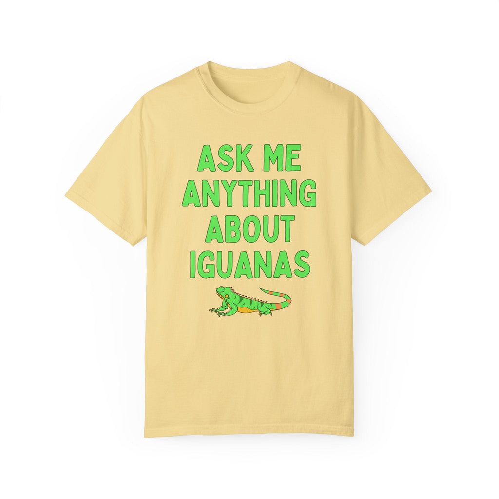 Colorful Iguana Lover Shirt for Animal Lover: Ask Me Anything About Iguanas | Cute and Retro Gift for Iguana Pet Owner, Iguana Mom Gift Idea - Opal and June