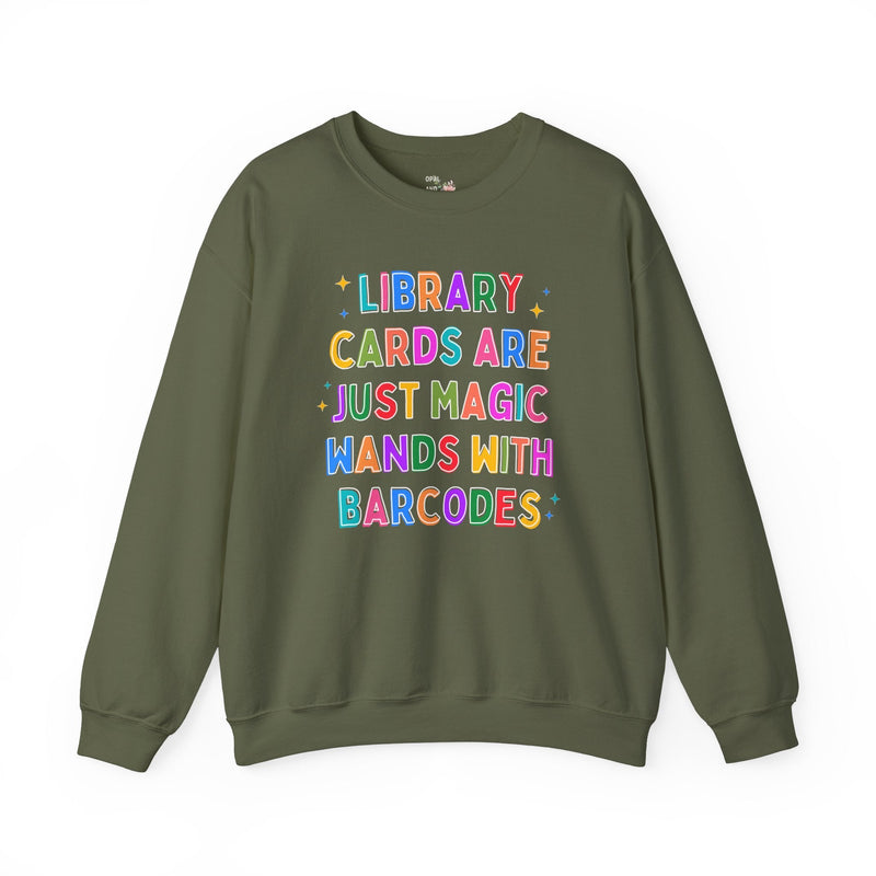 Colorful Library Card Sweatshirt - Opal and June