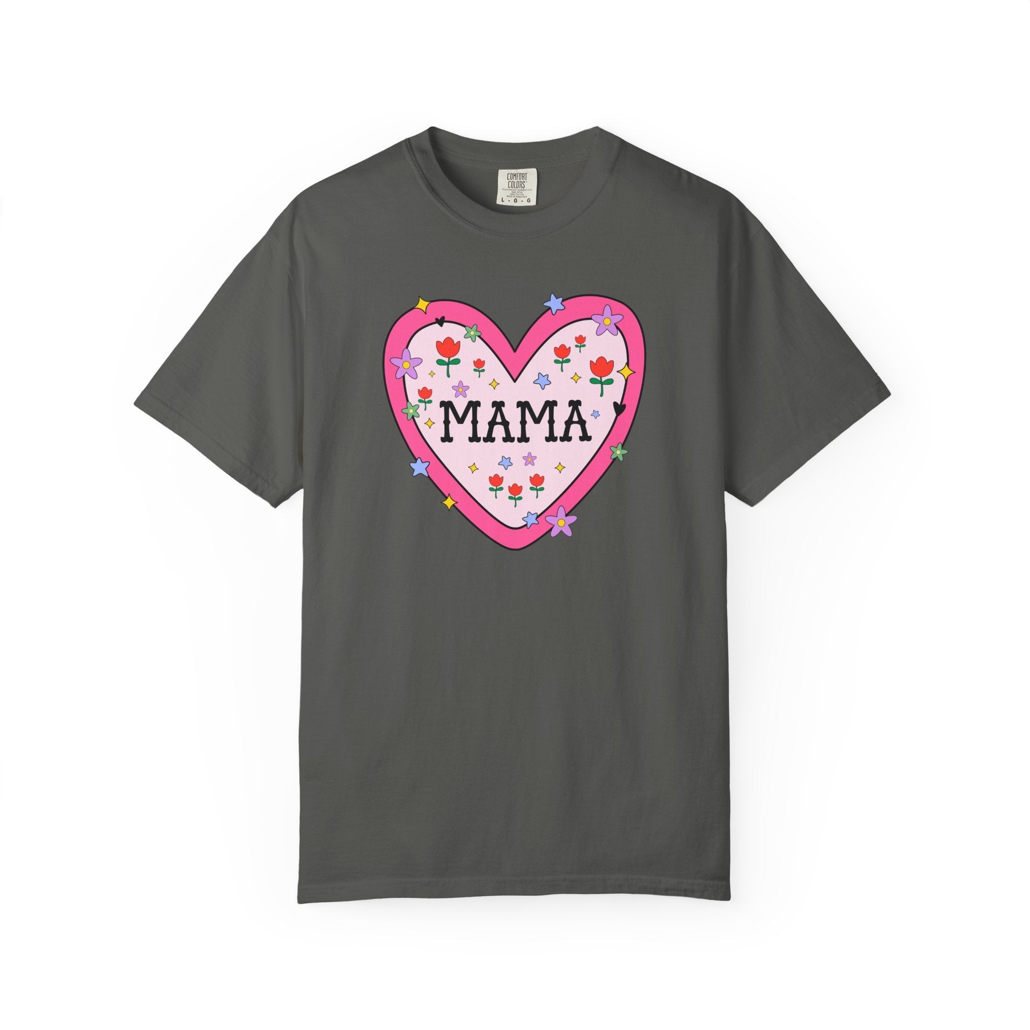 Colorful Mama Tee Shirt with Early 2000s or Late 90s Aesthetic, Twin Mama or Mom of Toddlers T-Shirt, Mom of Teenagers, Present for Mom - Opal and June