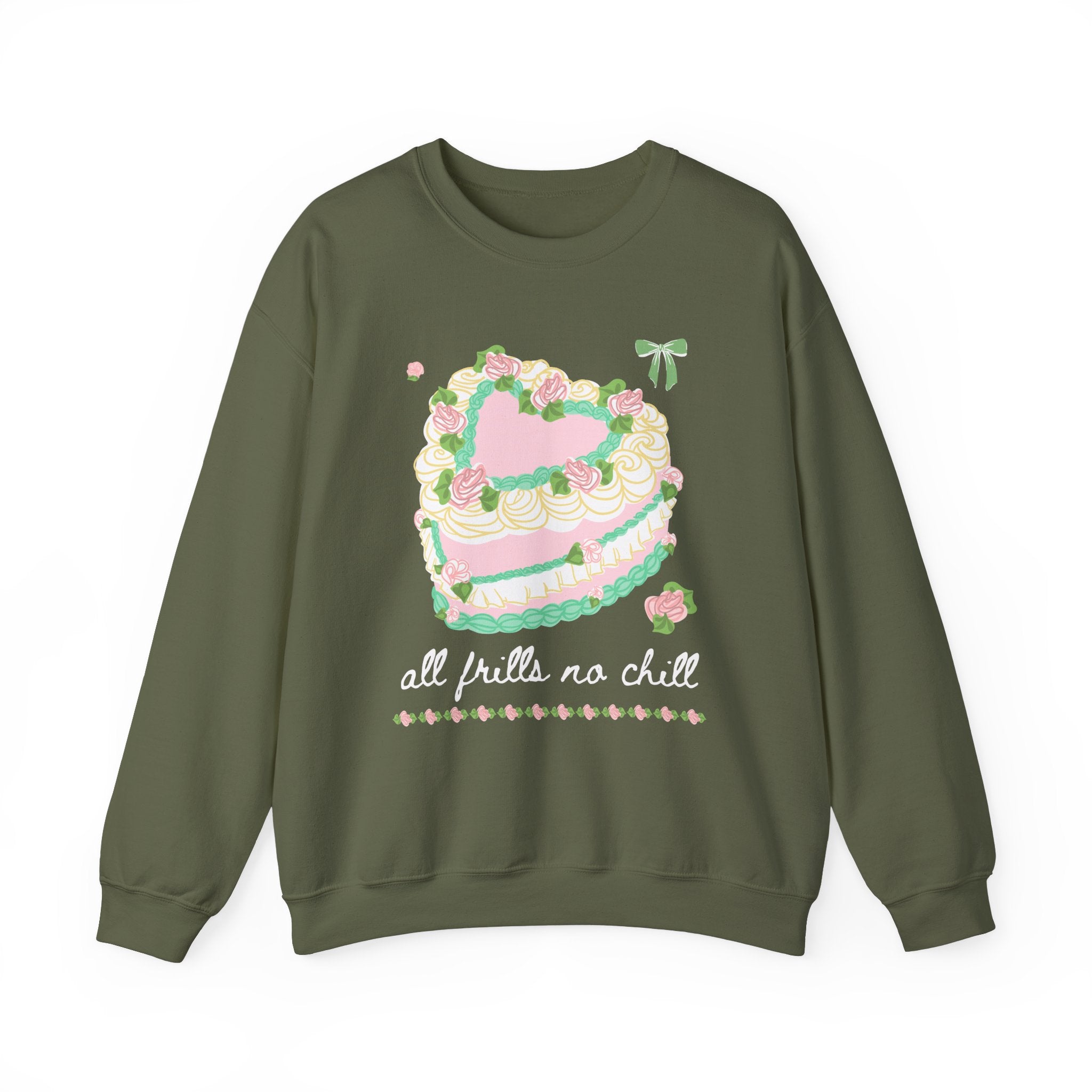 Colorful Maximalist Sweatshirt: All Frills No Chill - Opal and June