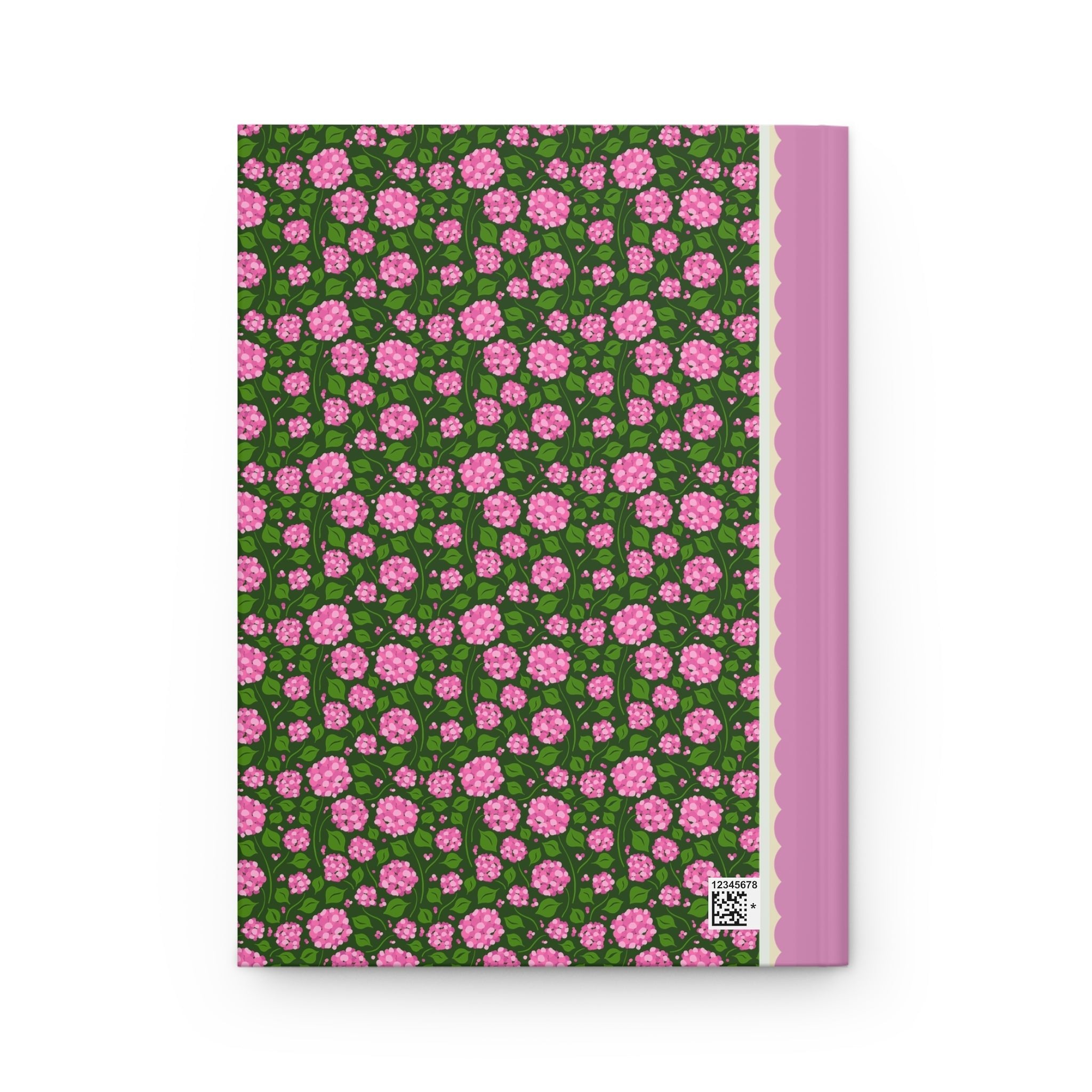 Colorful Pink Hydrangea Notebook with Vintage Wildflower Aesthetic: Sweet Cottagecore Journal with Lined Pages, Cute Birthday Gift - Opal and June