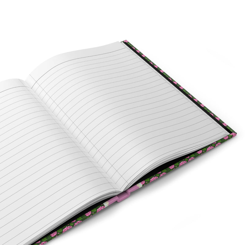 Colorful Pink Hydrangea Notebook with Vintage Wildflower Aesthetic: Sweet Cottagecore Journal with Lined Pages, Cute Birthday Gift - Opal and June