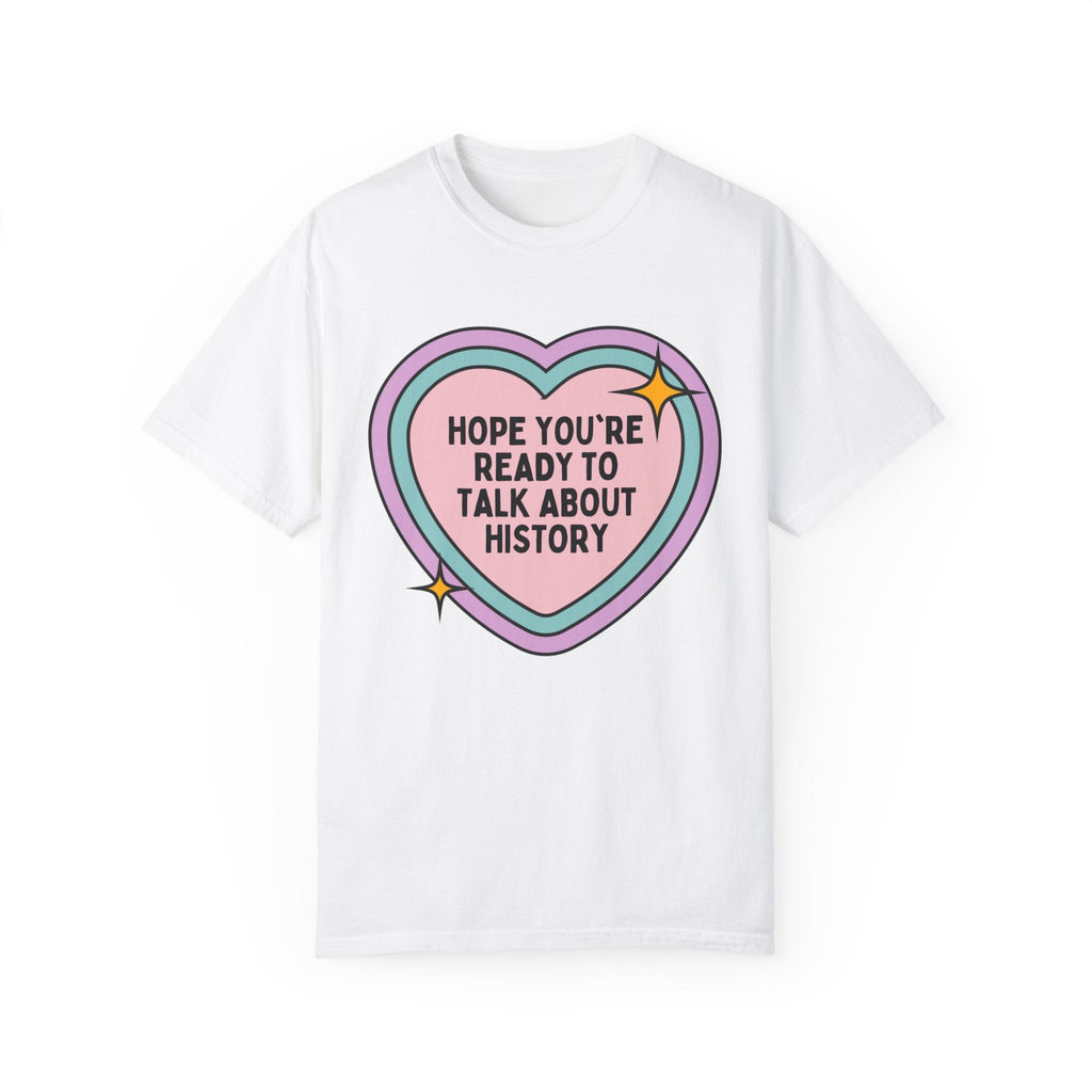 Colorful Rainbow Heart History Tee - Opal and June