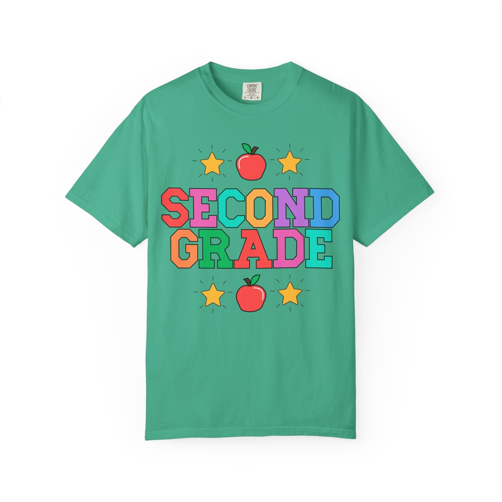 Colorful Second Grade Teacher Tee - Opal and June
