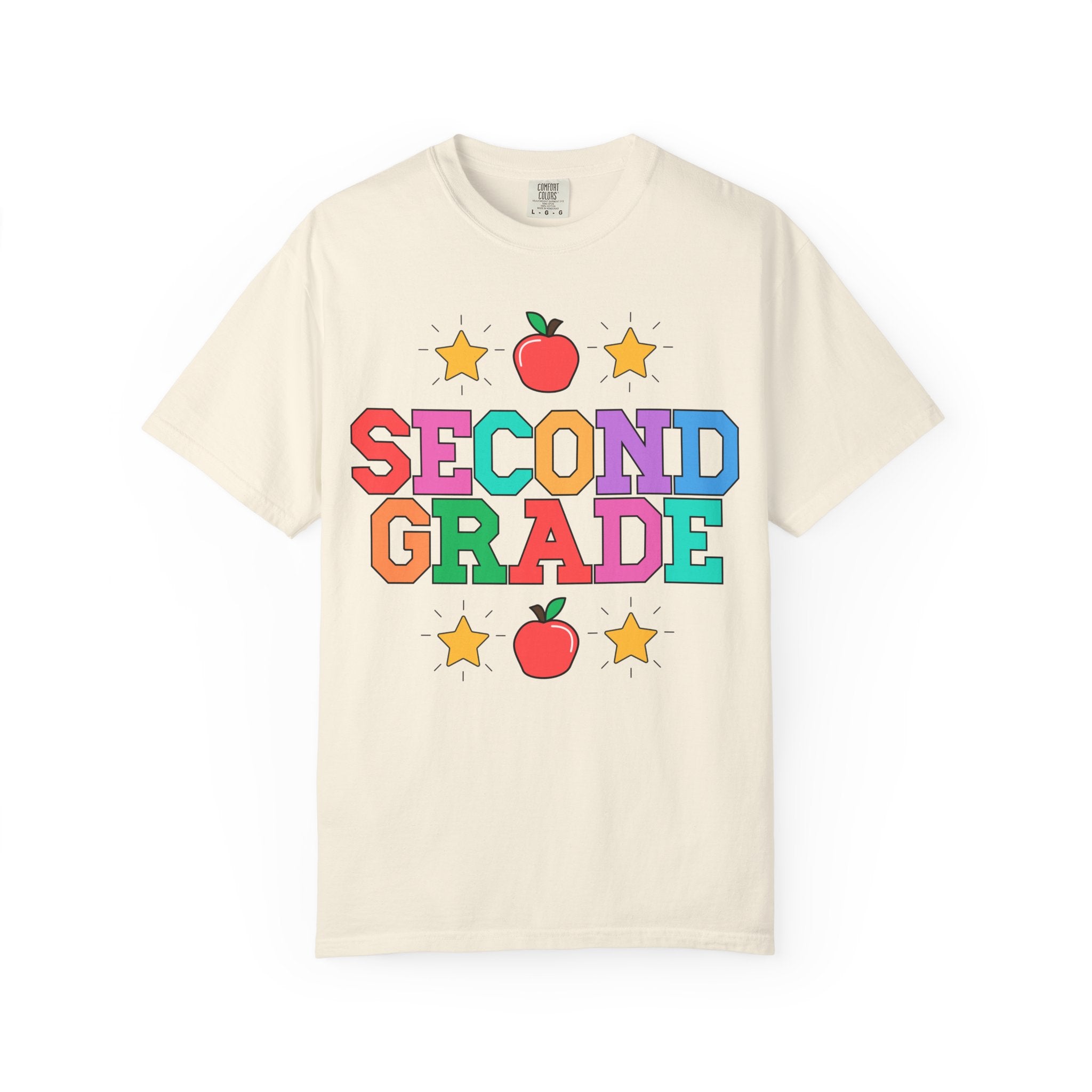 Colorful Second Grade Teacher Tee - Opal and June