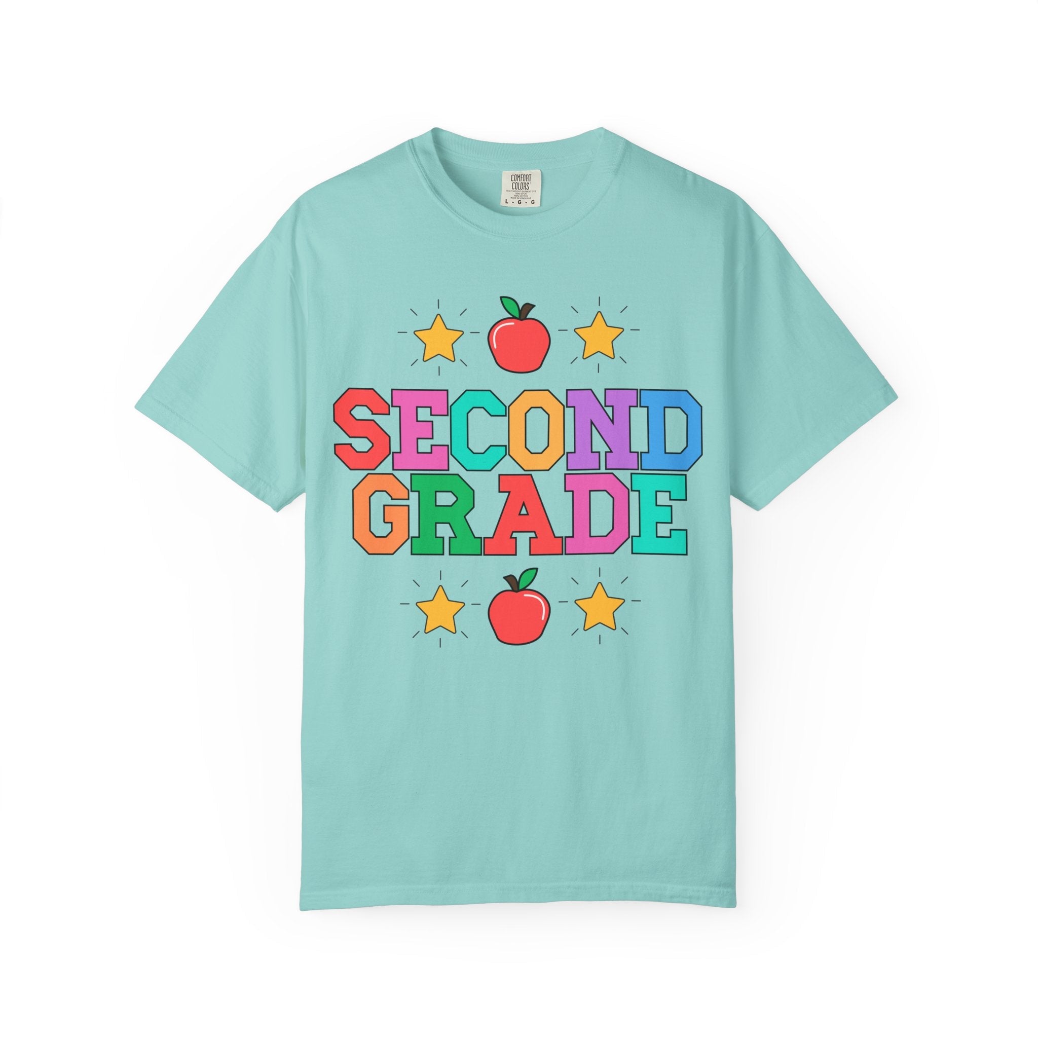 Colorful Second Grade Teacher Tee - Opal and June