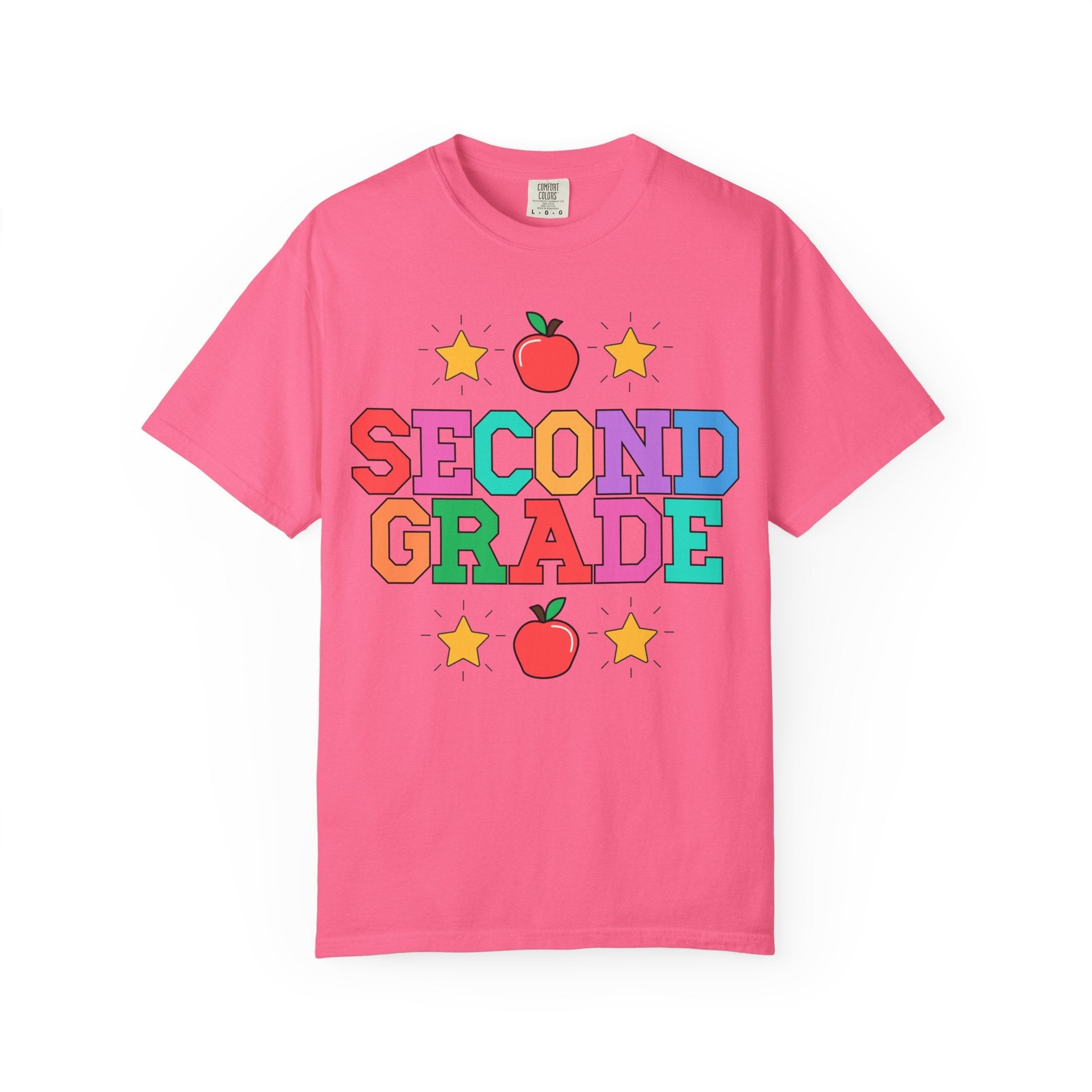 Colorful Second Grade Teacher Tee - Opal and June