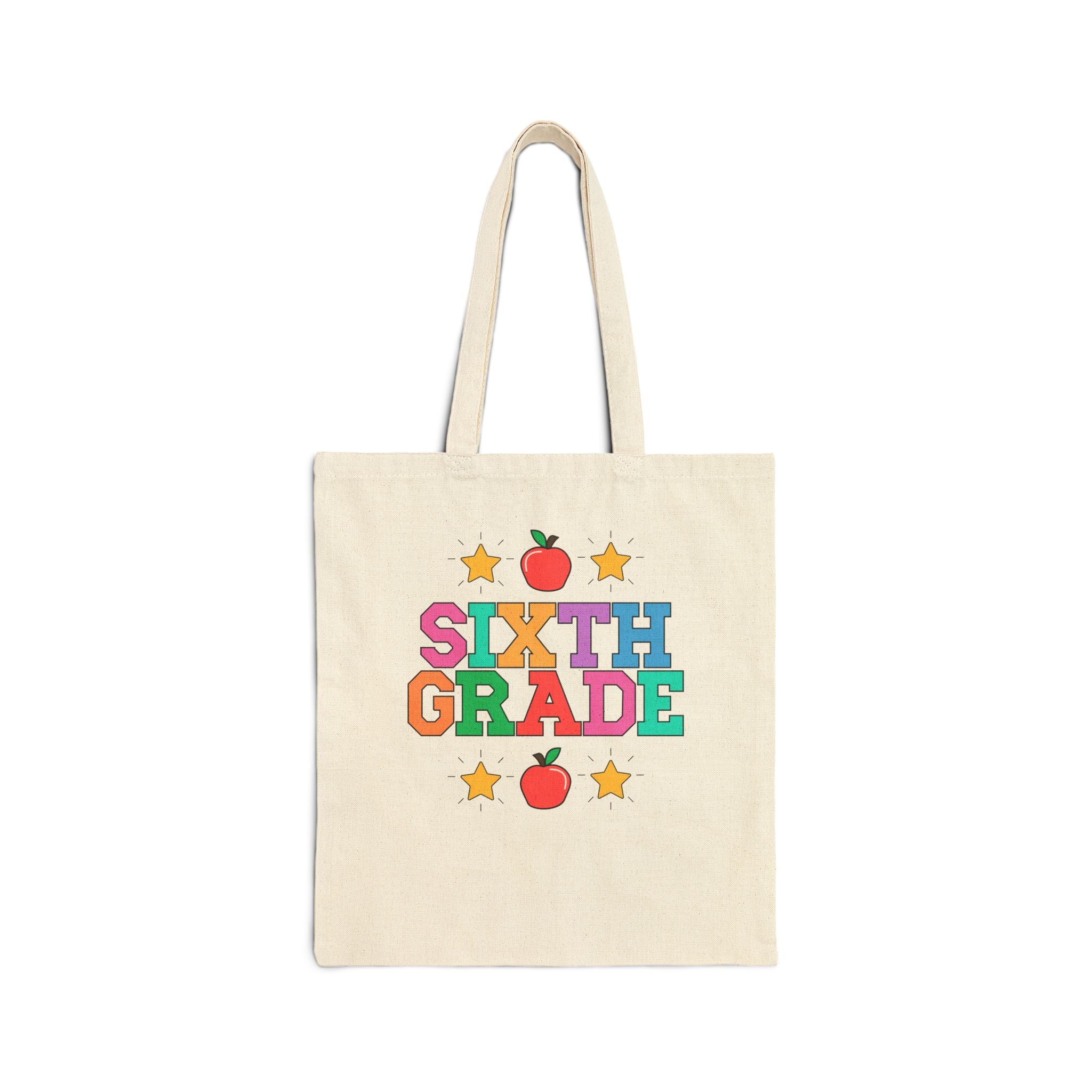 Colorful Sixth Grade Teacher Tote - Opal and June