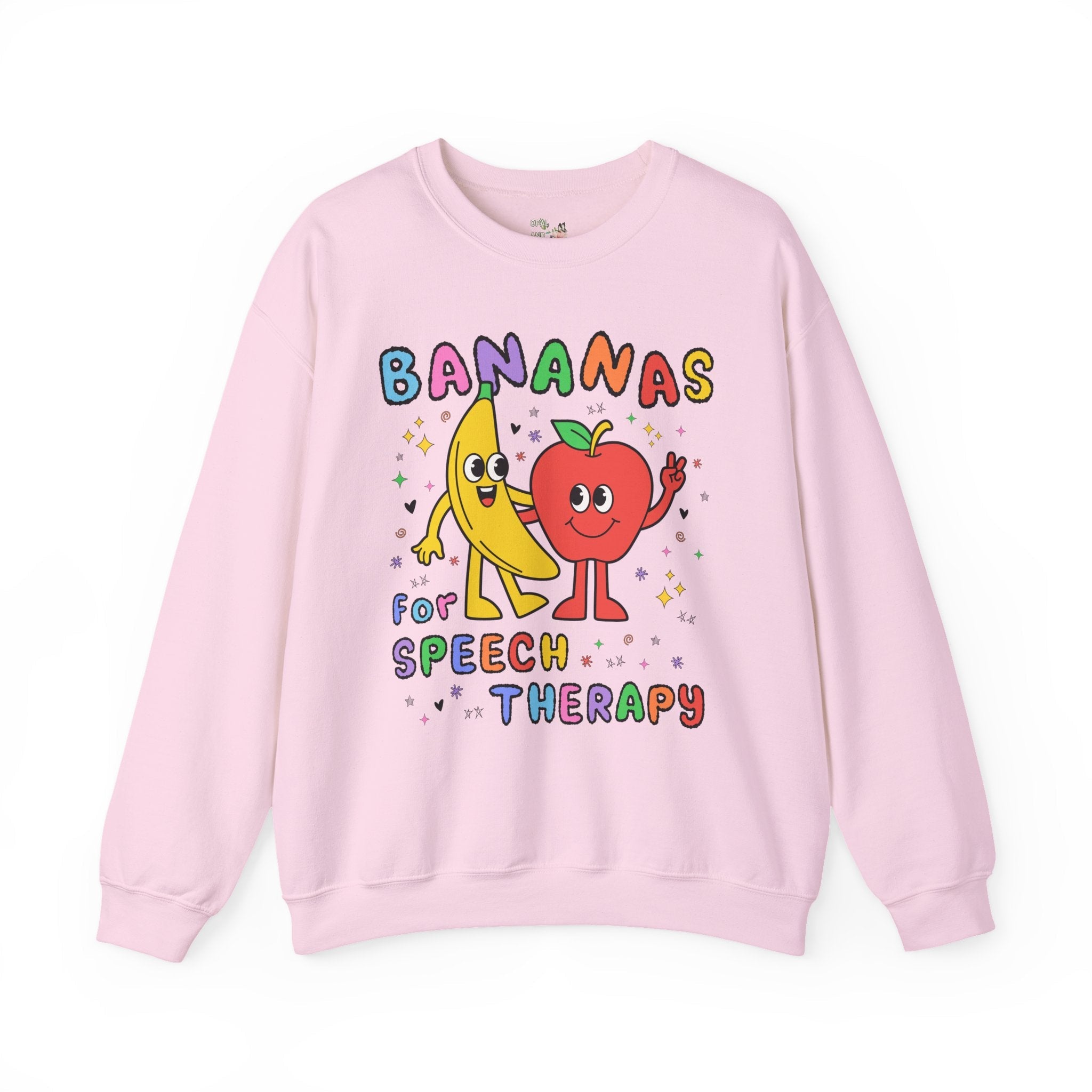 Colorful Speech Therapist Sweatshirt for Speech Language Pathologist, Speech Teacher Appreciation or Graduation Gift with Funny Saying - Opal and June