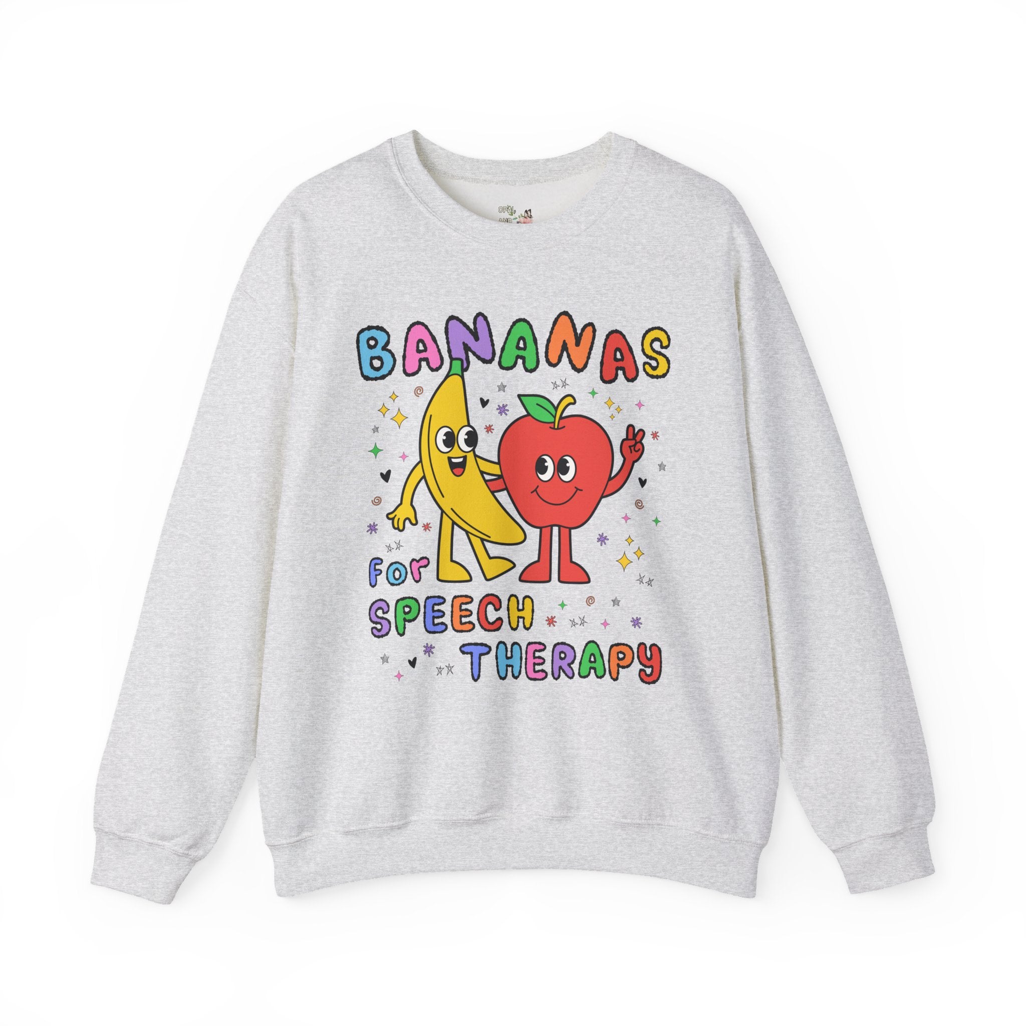 Colorful Speech Therapist Sweatshirt for Speech Language Pathologist, Speech Teacher Appreciation or Graduation Gift with Funny Saying - Opal and June