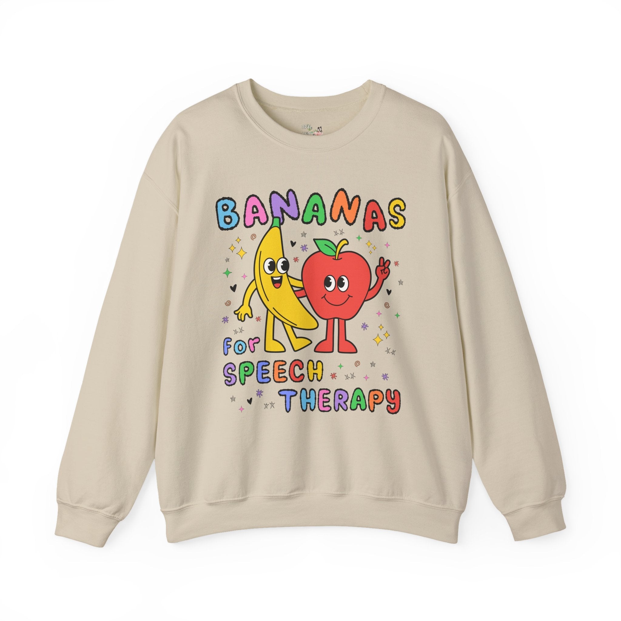 Colorful Speech Therapist Sweatshirt for Speech Language Pathologist, Speech Teacher Appreciation or Graduation Gift with Funny Saying - Opal and June