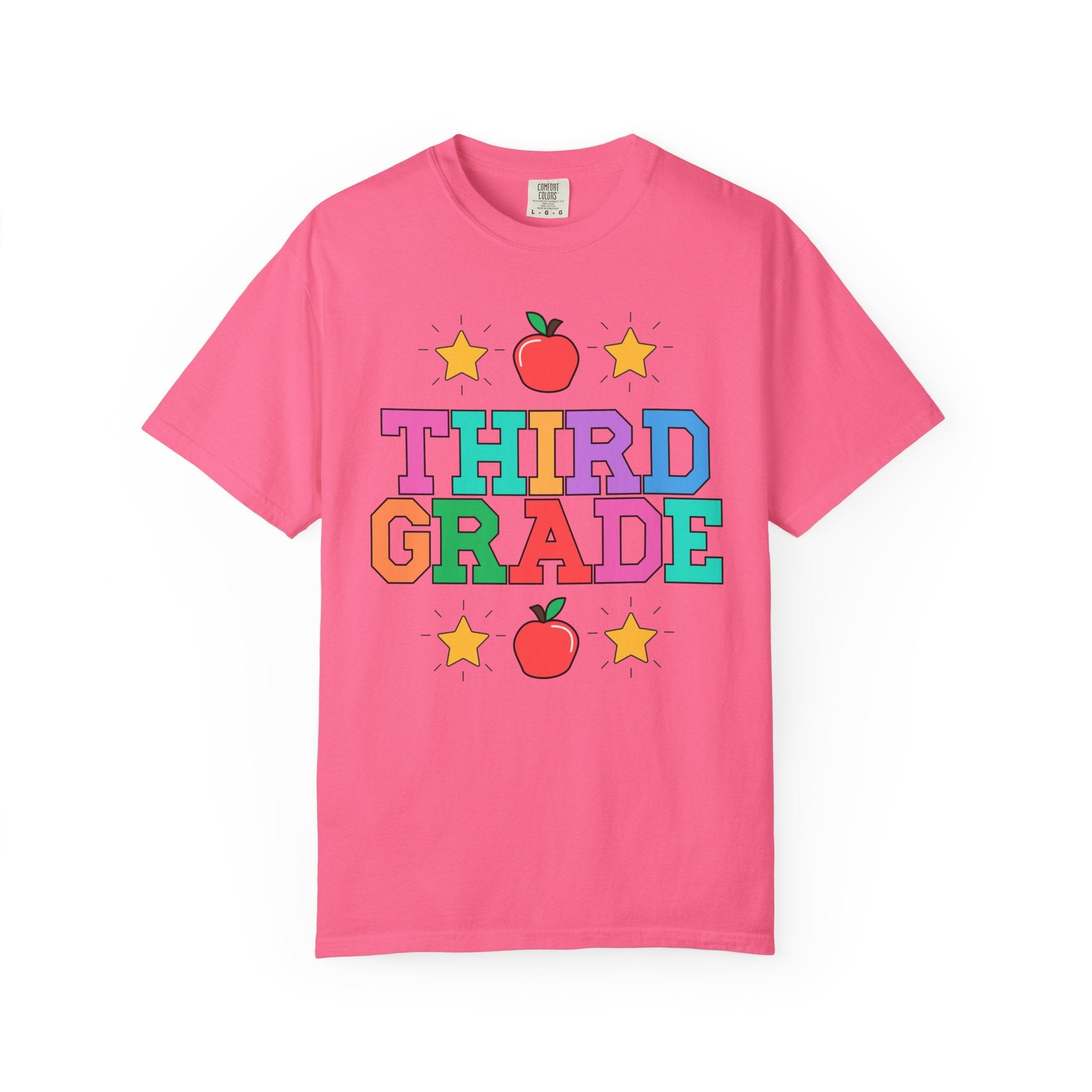 Colorful Third Grade Teacher Tee - Opal and June