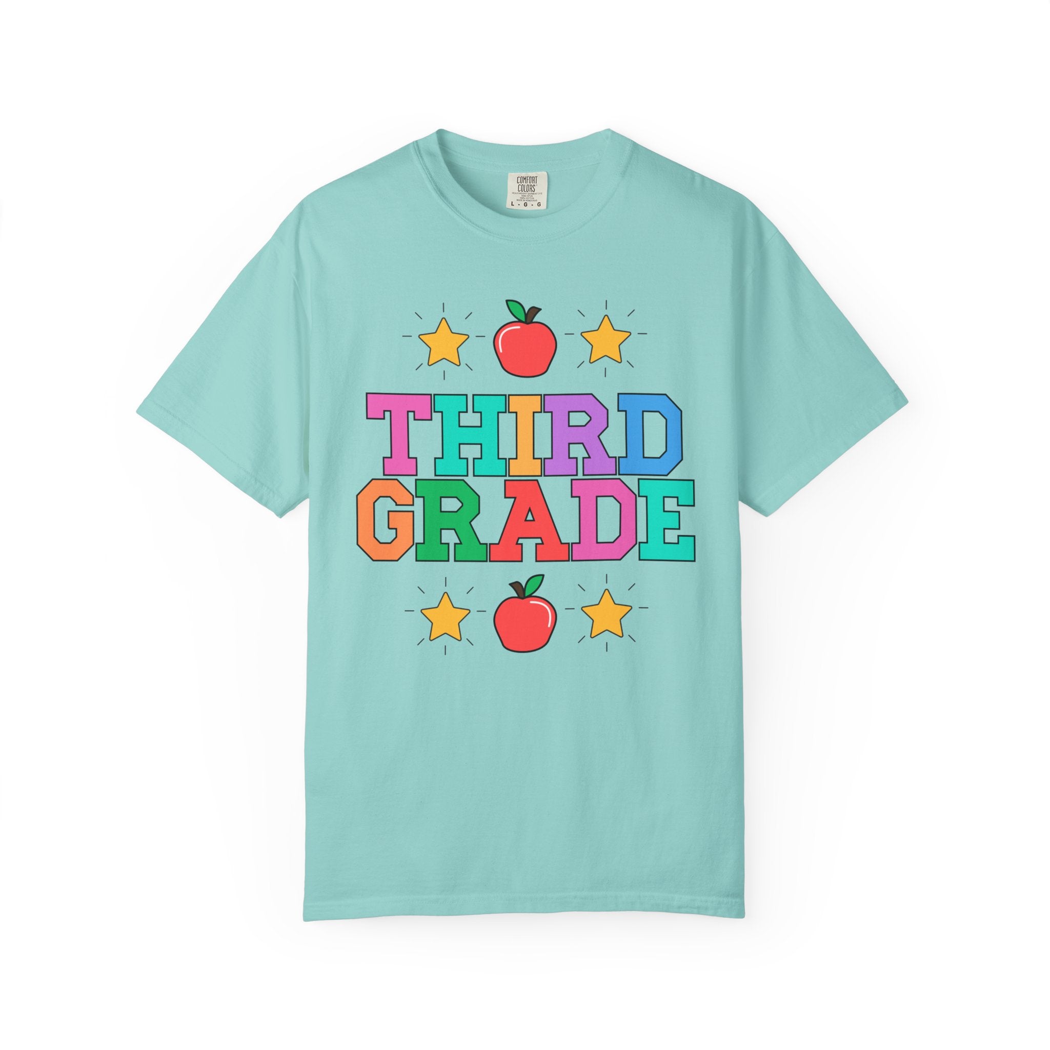 Colorful Third Grade Teacher Tee - Opal and June