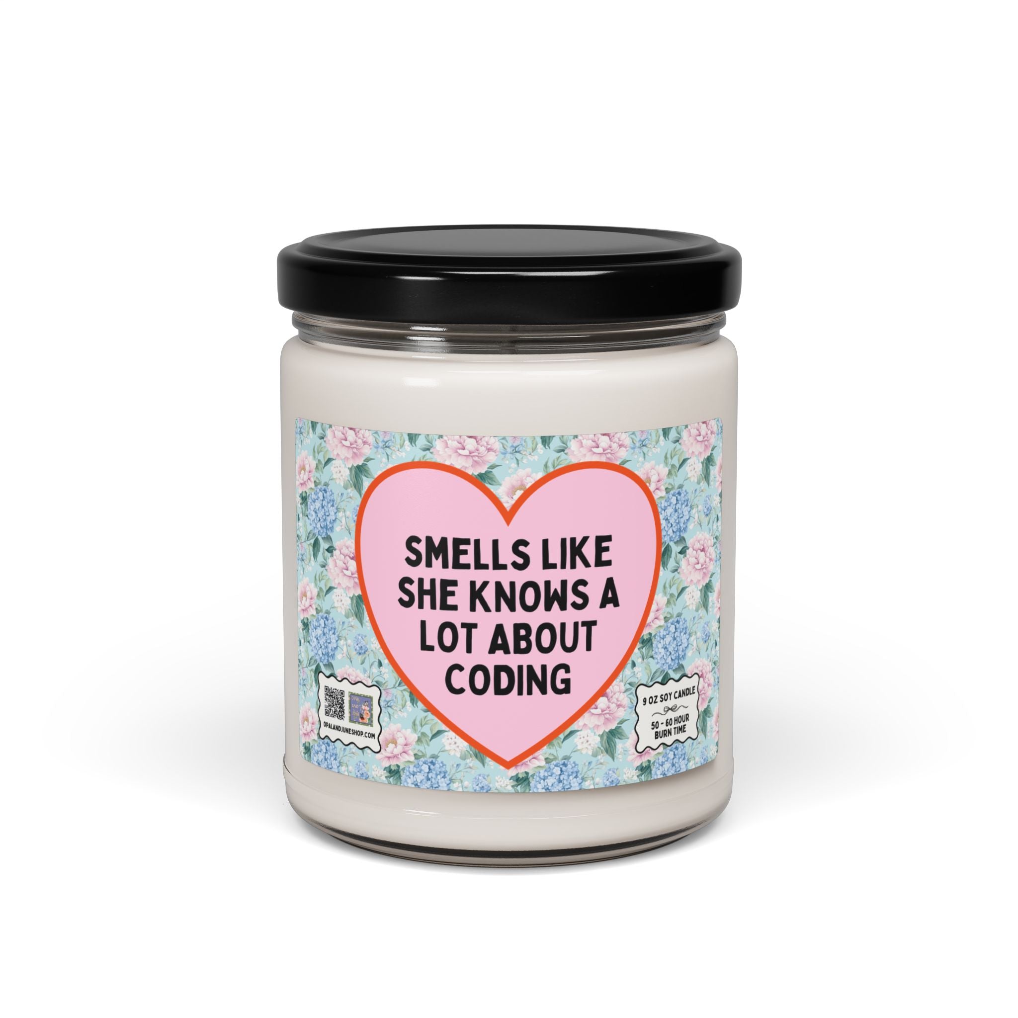 Computer Science 9 Oz Candle with Early 2000s Vibe, Cute Women in STEM Gift, Funny Saying Candle for Programmer, Software Engineer Present - Opal and June
