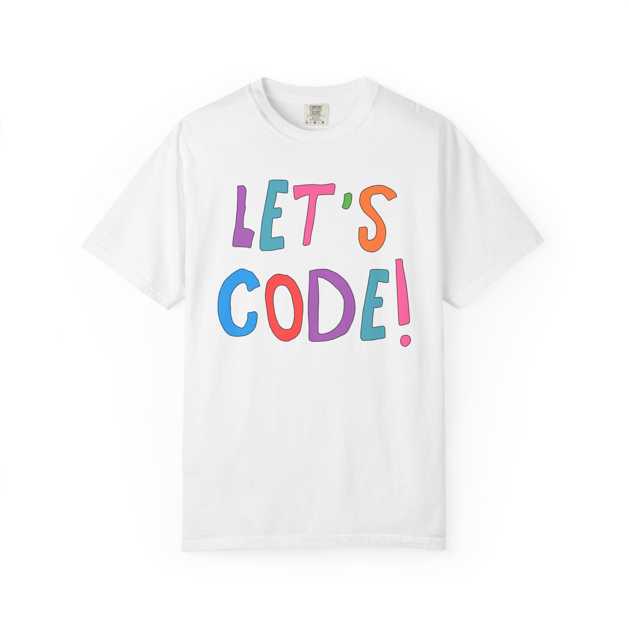 Computer Science Tee Shirt: Let's Code! | Cute Women in STEM T-Shirt, Funny Saying Shirt for Programmer, Software Engineer Present - Opal and June