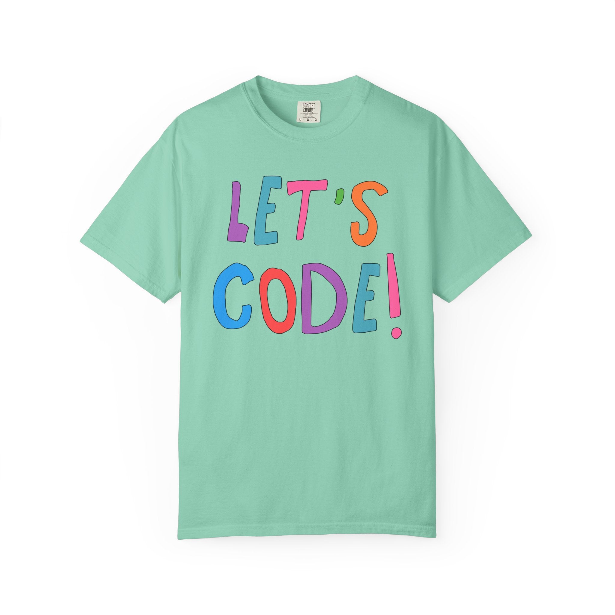 Computer Science Tee Shirt: Let's Code! | Cute Women in STEM T-Shirt, Funny Saying Shirt for Programmer, Software Engineer Present - Opal and June