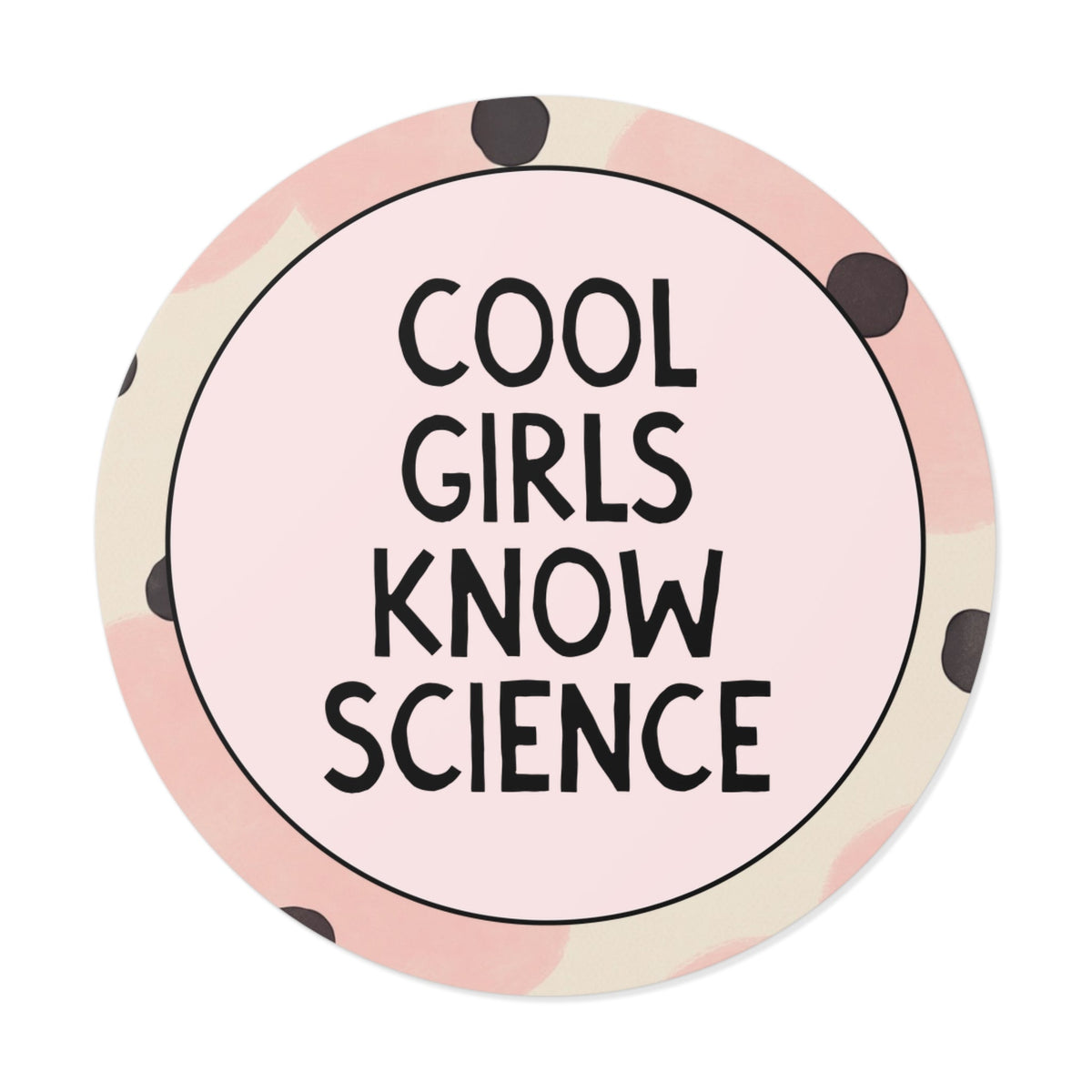 Cool Girls Know Science Sticker for Science Major or Friend Studying Chemistry, Cute Women in STEM Sticker for Scientist or Biologist - Opal and June