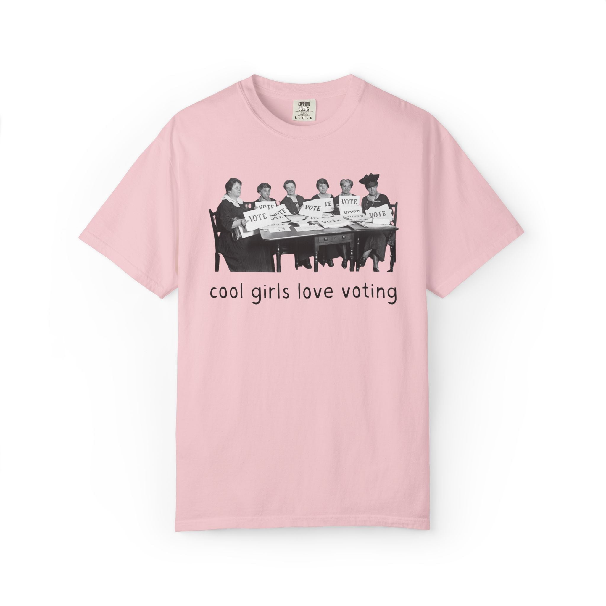 Cool Girls Love Voting History Lover Tee Shirt: Women's History Month, American Suffragette Movement, 19th Century and Early 1900s History - Opal and June