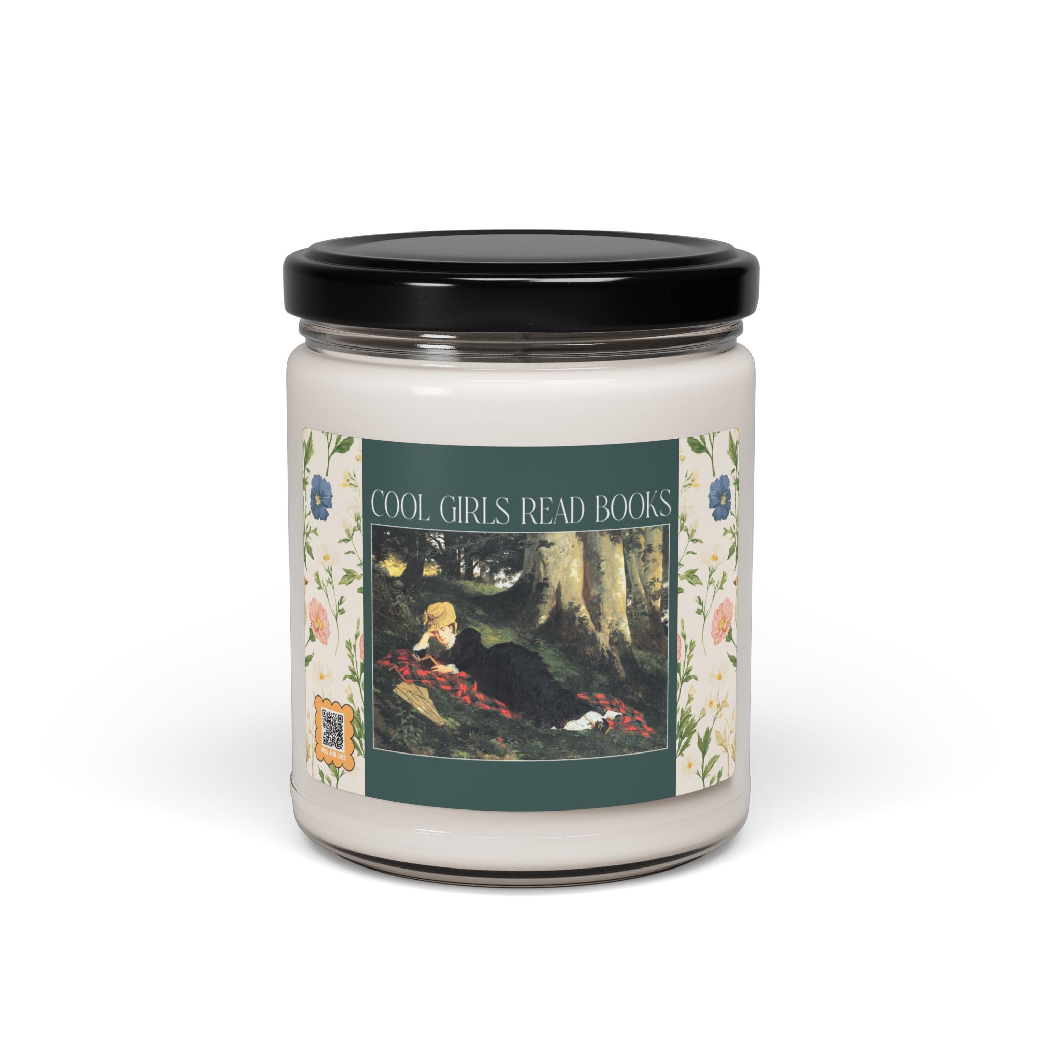 Cool Girls Read Books: Funny Book Lover Gift Idea for Romance Reader, Silly Bookish Candle for Art Historian or Fantasy Romance Bookworm - Opal and June