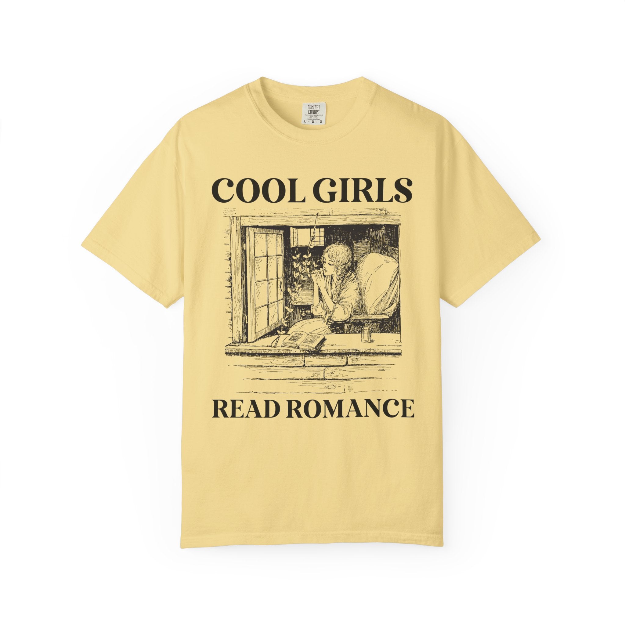 Cool Girls Read Romance: Funny Romance Reader Tee Shirt for Book Lover, Cute Bookish T-Shirt for Bookworm Who Loves Fantasy Romance Novels - Opal and June