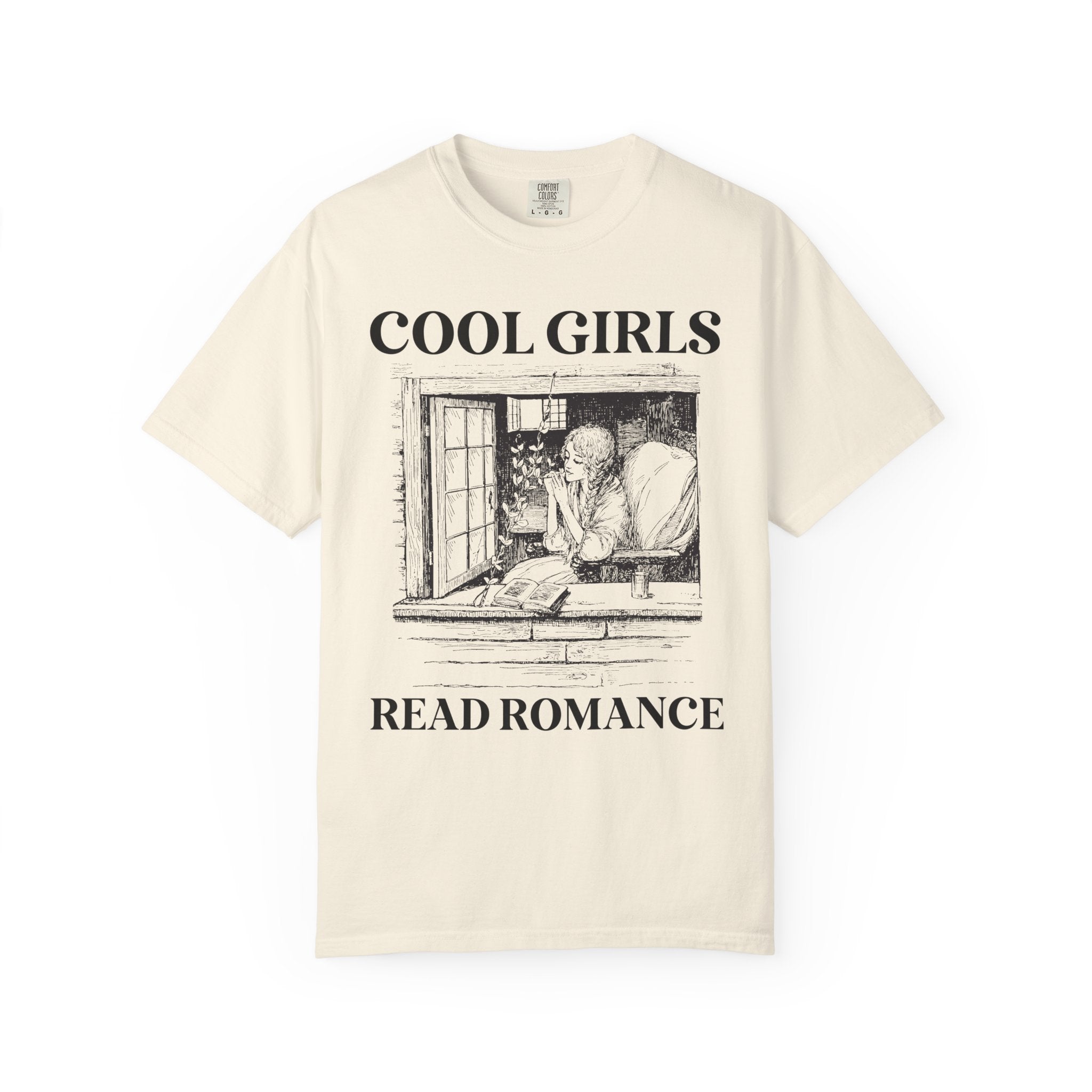 Cool Girls Read Romance: Funny Romance Reader Tee Shirt for Book Lover, Cute Bookish T-Shirt for Bookworm Who Loves Fantasy Romance Novels - Opal and June