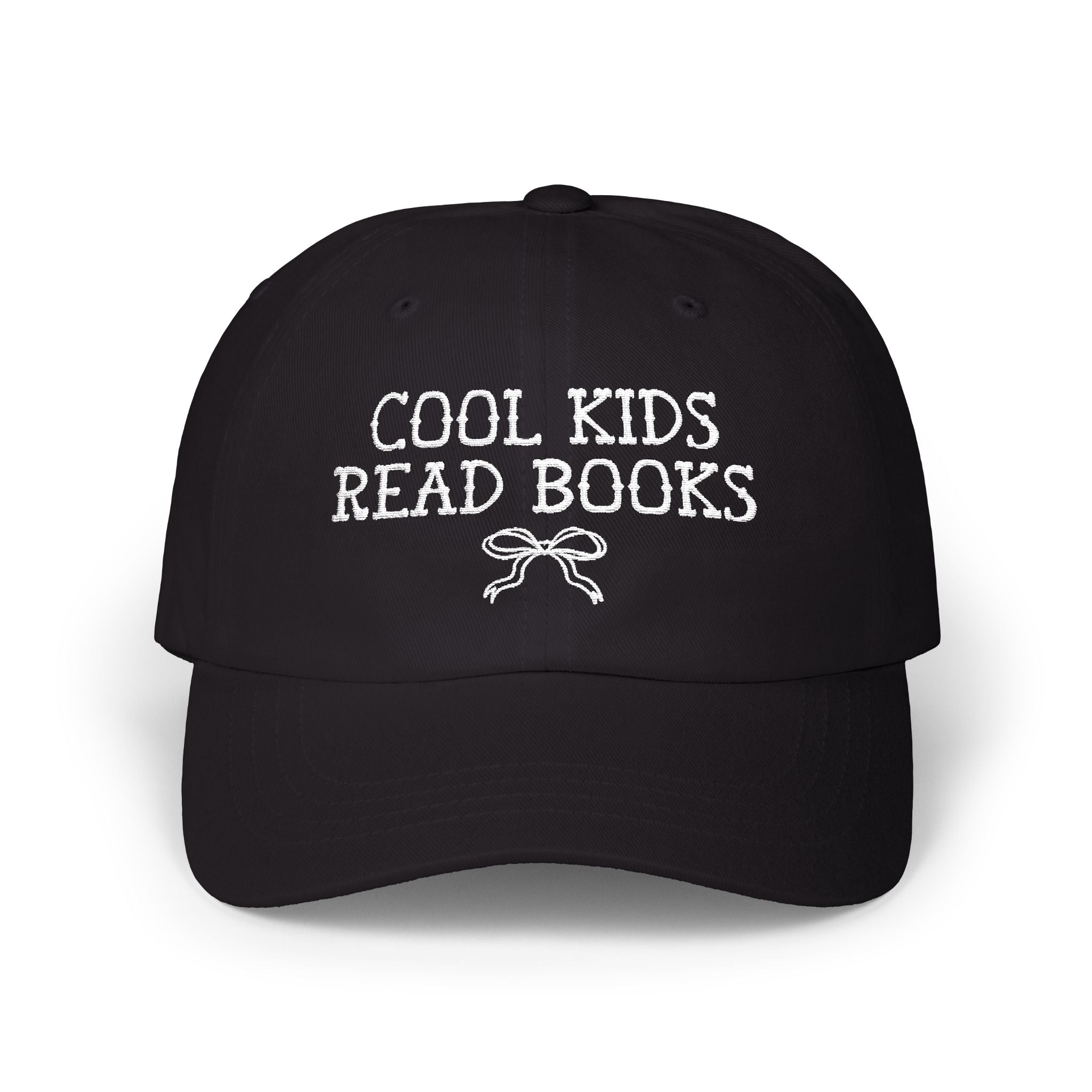Cool Kids Read Books Gift for Reader or School Librarian, Embroidered Bookish Hat for Mom Who Reads, Romance Reader, Cute Bookworm Gift - Opal and June