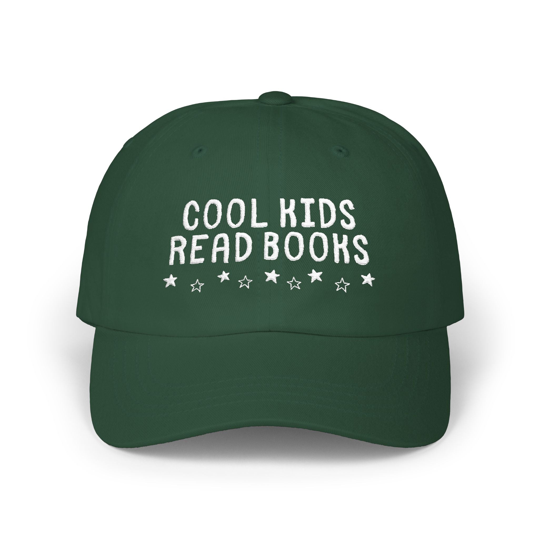 Cool Kids Read Books Gift for Reader or School Librarian, Embroidered Bookish Hat for Mom Who Reads, Romance Reader, Cute Bookworm Gift - Opal and June