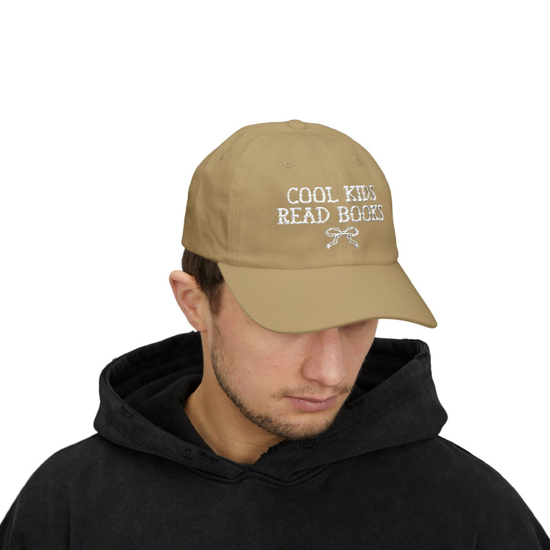 Cool Kids Read Books Gift for Reader or School Librarian, Embroidered Bookish Hat for Mom Who Reads, Romance Reader, Cute Bookworm Gift - Opal and June
