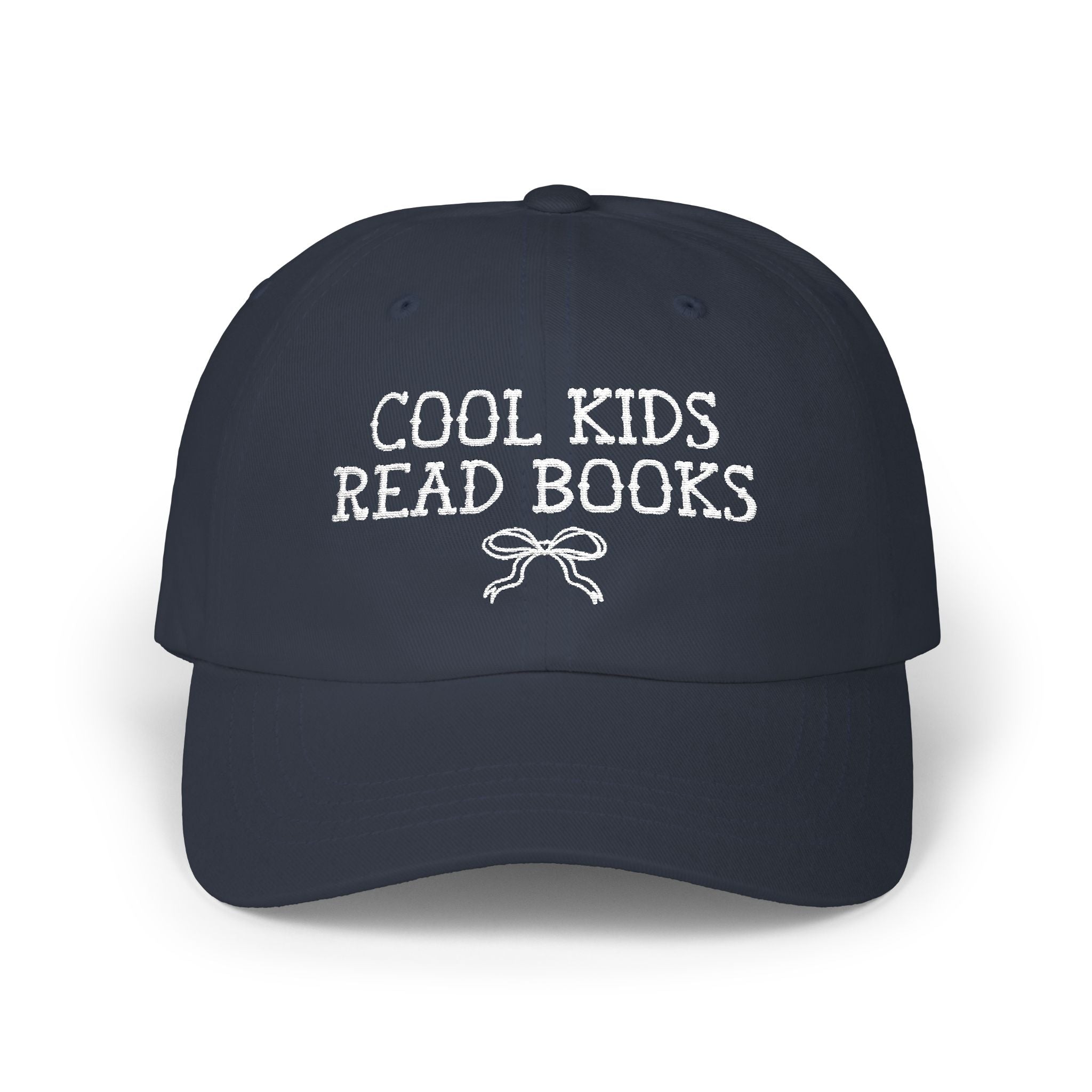 Cool Kids Read Books Gift for Reader or School Librarian, Embroidered Bookish Hat for Mom Who Reads, Romance Reader, Cute Bookworm Gift - Opal and June