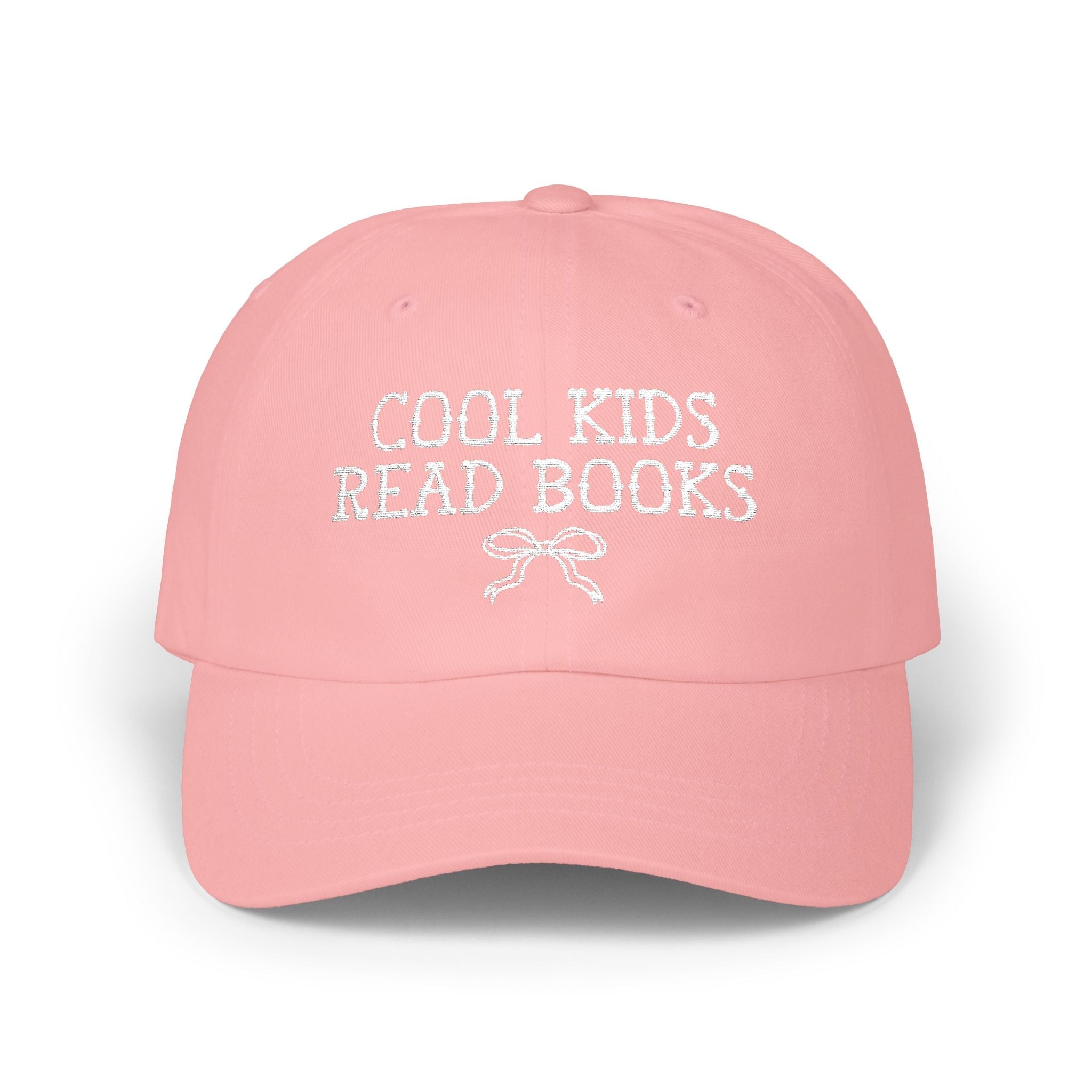 Cool Kids Read Books Gift for Reader or School Librarian, Embroidered Bookish Hat for Mom Who Reads, Romance Reader, Cute Bookworm Gift - Opal and June