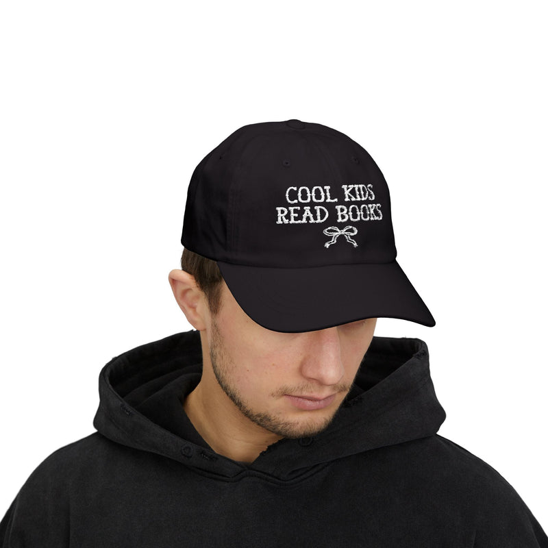 Cool Kids Read Books Gift for Reader or School Librarian, Embroidered Bookish Hat for Mom Who Reads, Romance Reader, Cute Bookworm Gift - Opal and June