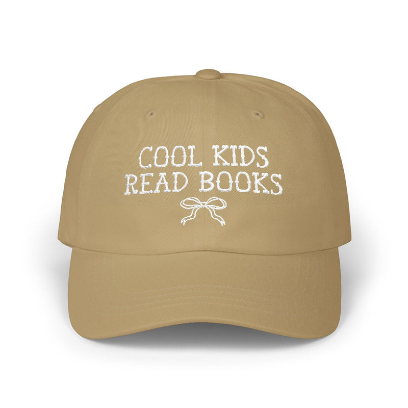 Cool Kids Read Books Gift for Reader or School Librarian, Embroidered Bookish Hat for Mom Who Reads, Romance Reader, Cute Bookworm Gift - Opal and June