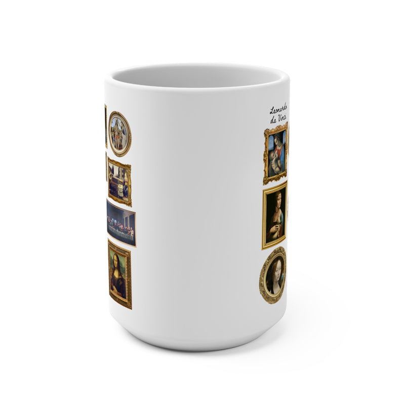 Copy of Cute Leonardo da Vinci Art History Coffee Mug for Friend or Historian Who Loves Art: Gallery Wall Aesthetic, European History Professor Gift - Opal and June