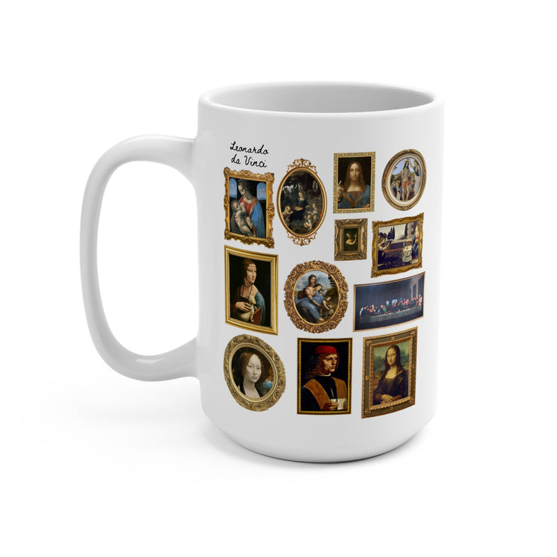 Copy of Cute Leonardo da Vinci Art History Coffee Mug for Friend or Historian Who Loves Art: Gallery Wall Aesthetic, European History Professor Gift - Opal and June