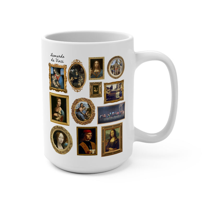 Copy of Cute Leonardo da Vinci Art History Coffee Mug for Friend or Historian Who Loves Art: Gallery Wall Aesthetic, European History Professor Gift - Opal and June