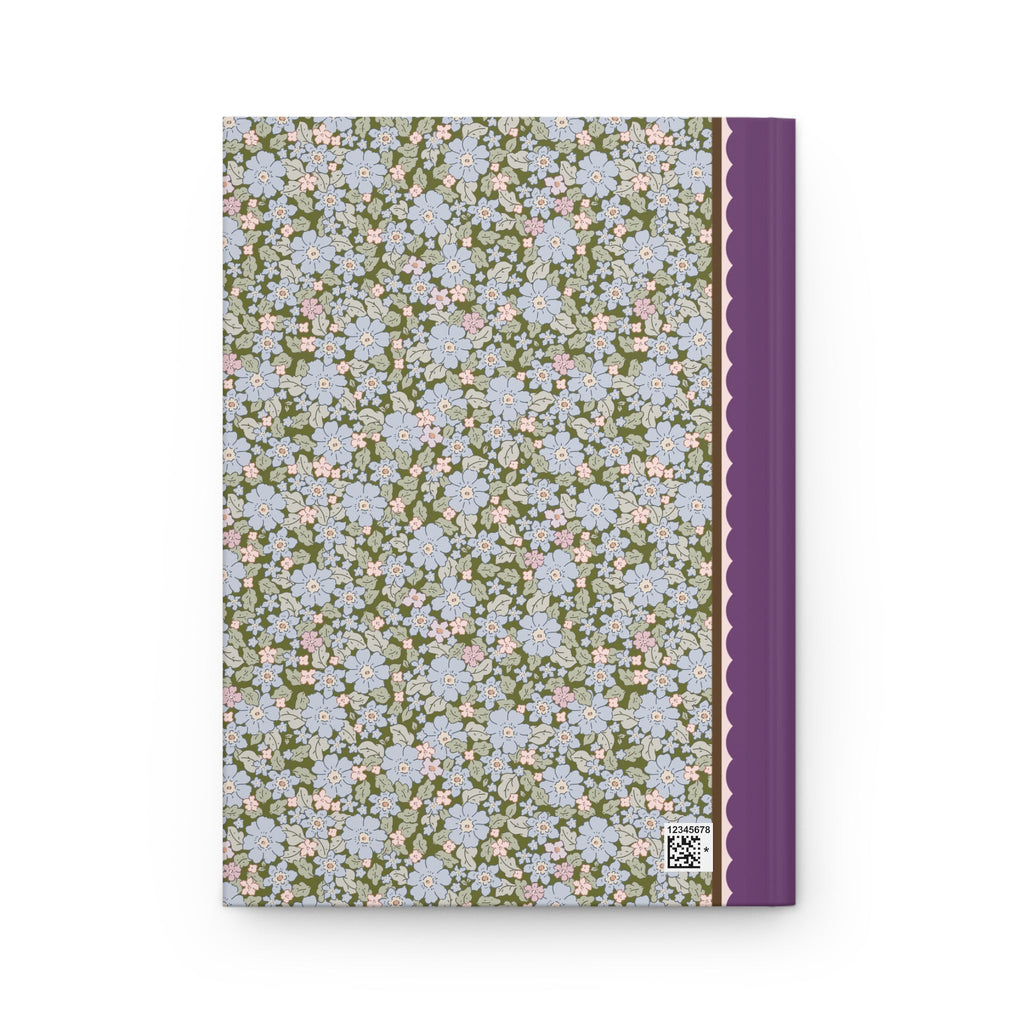 Cottagecore Bear Notebook, Nineties Throwback Animal Lover Present with Butterflies and Flowers, Cute Birthday Gift for Bear Biologist - Opal and June