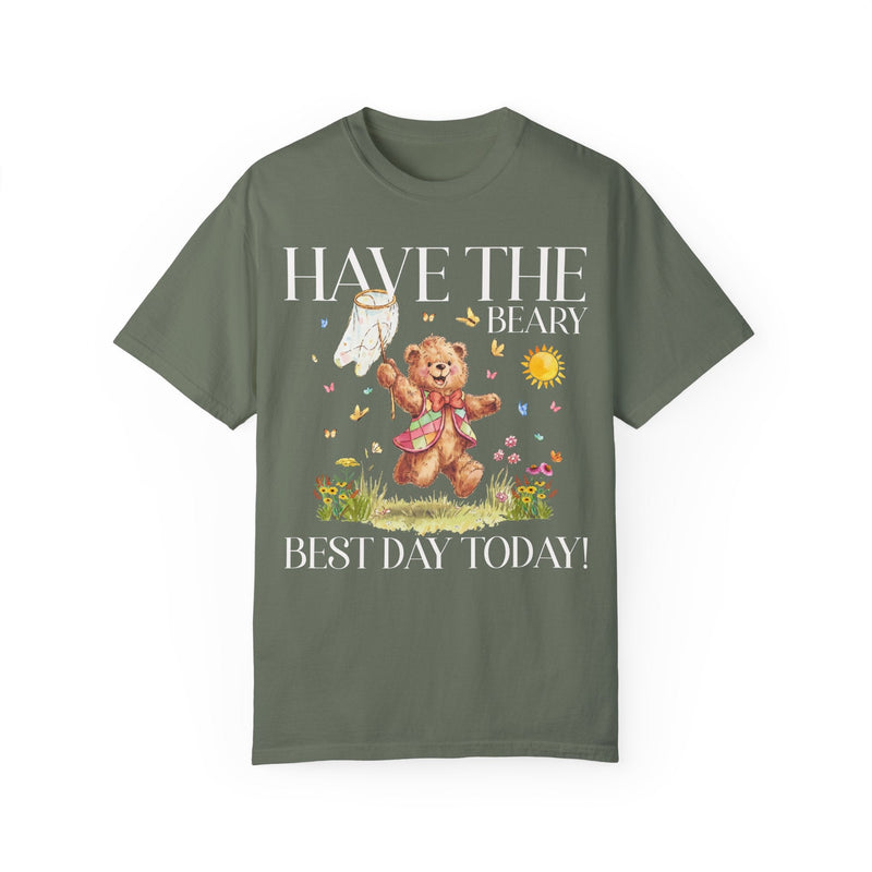 Cottagecore Bear Tee: Beary Best Day - Opal and June