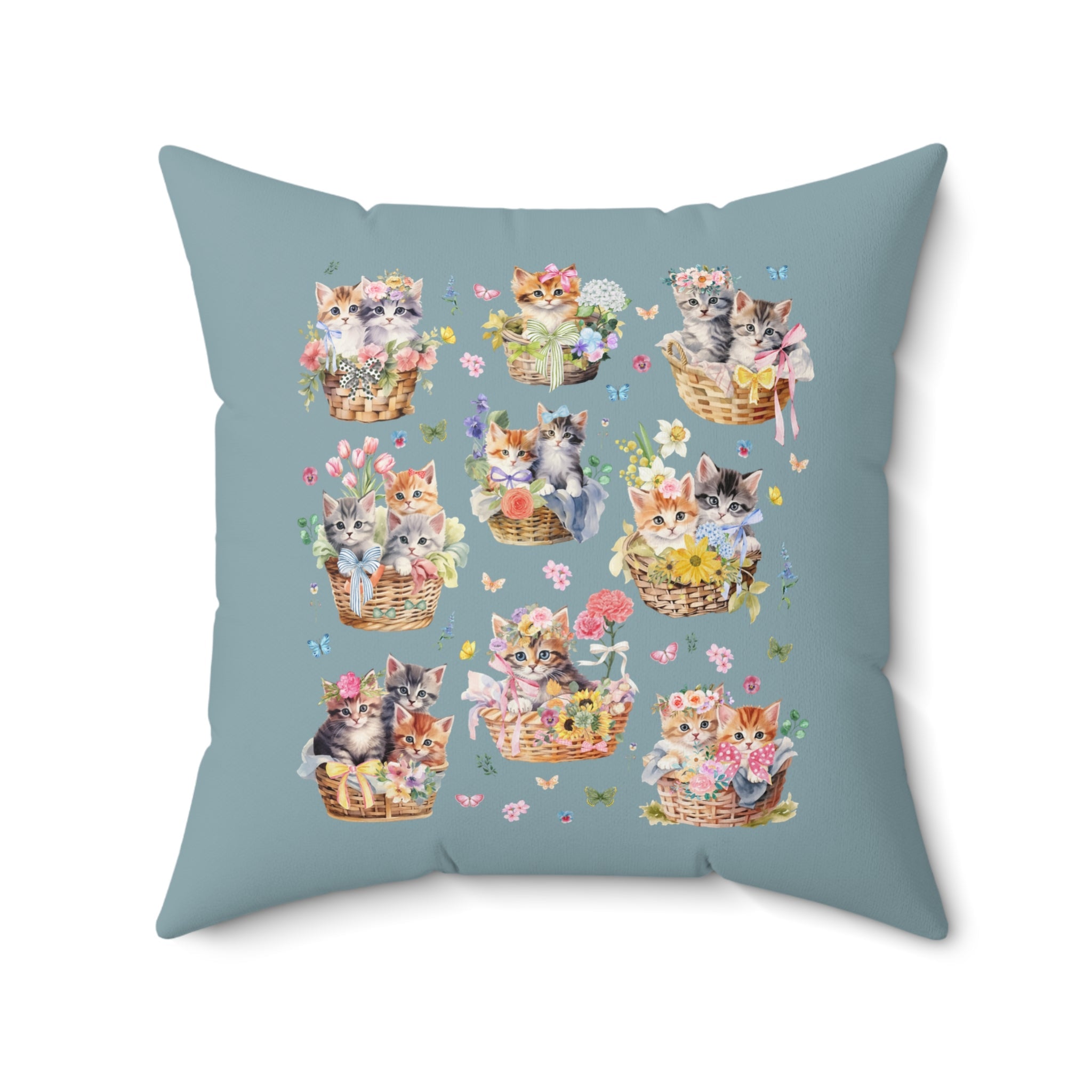 Cottagecore Cat Pillow - Opal and June