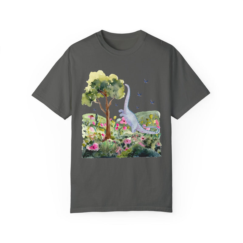 Cottagecore Dinosaur Tee Shirt: Brontosaurus - Opal and June