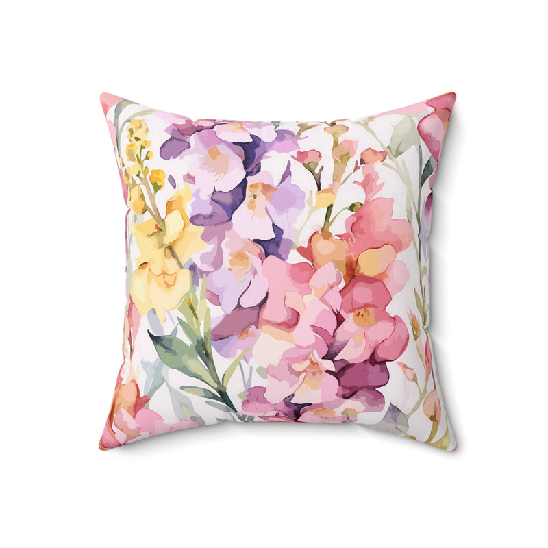 Cottagecore Editing Day Pillow: Floral Aesthetic Decor for Photographer - Opal and June