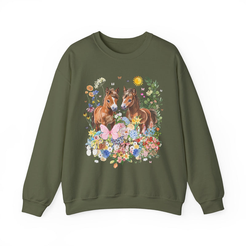 Cottagecore Horse Sweatshirt - Opal and June