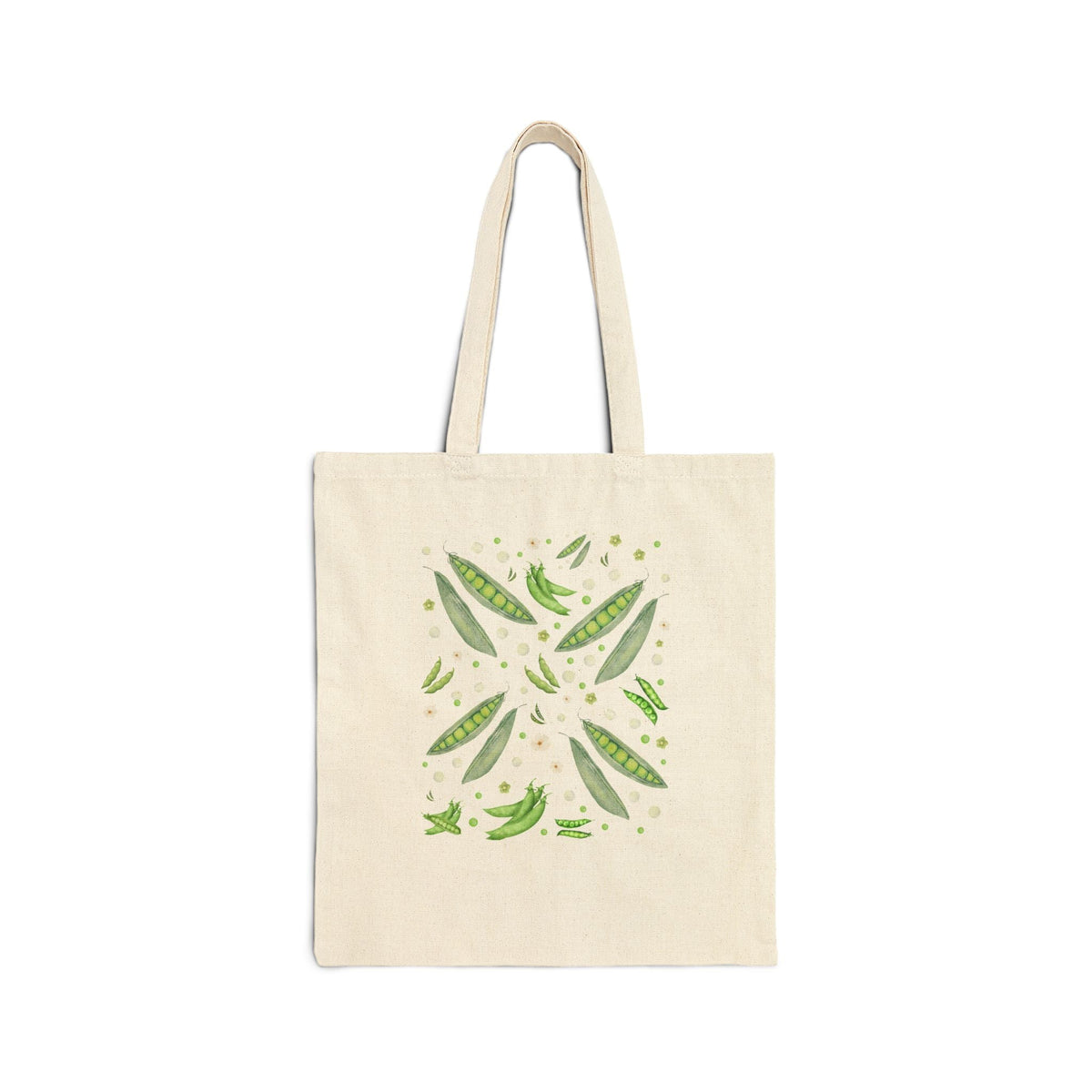 Cottagecore Pea Lover Tote Bag for Gardener or Friend Who Grows Peas in Her Garden, Cute Vegetable Gardening Tote - Opal and June
