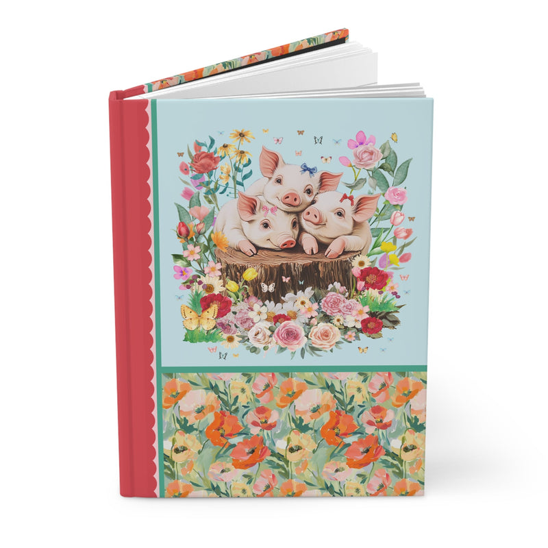 Cottagecore Pig Notebook - Opal and June