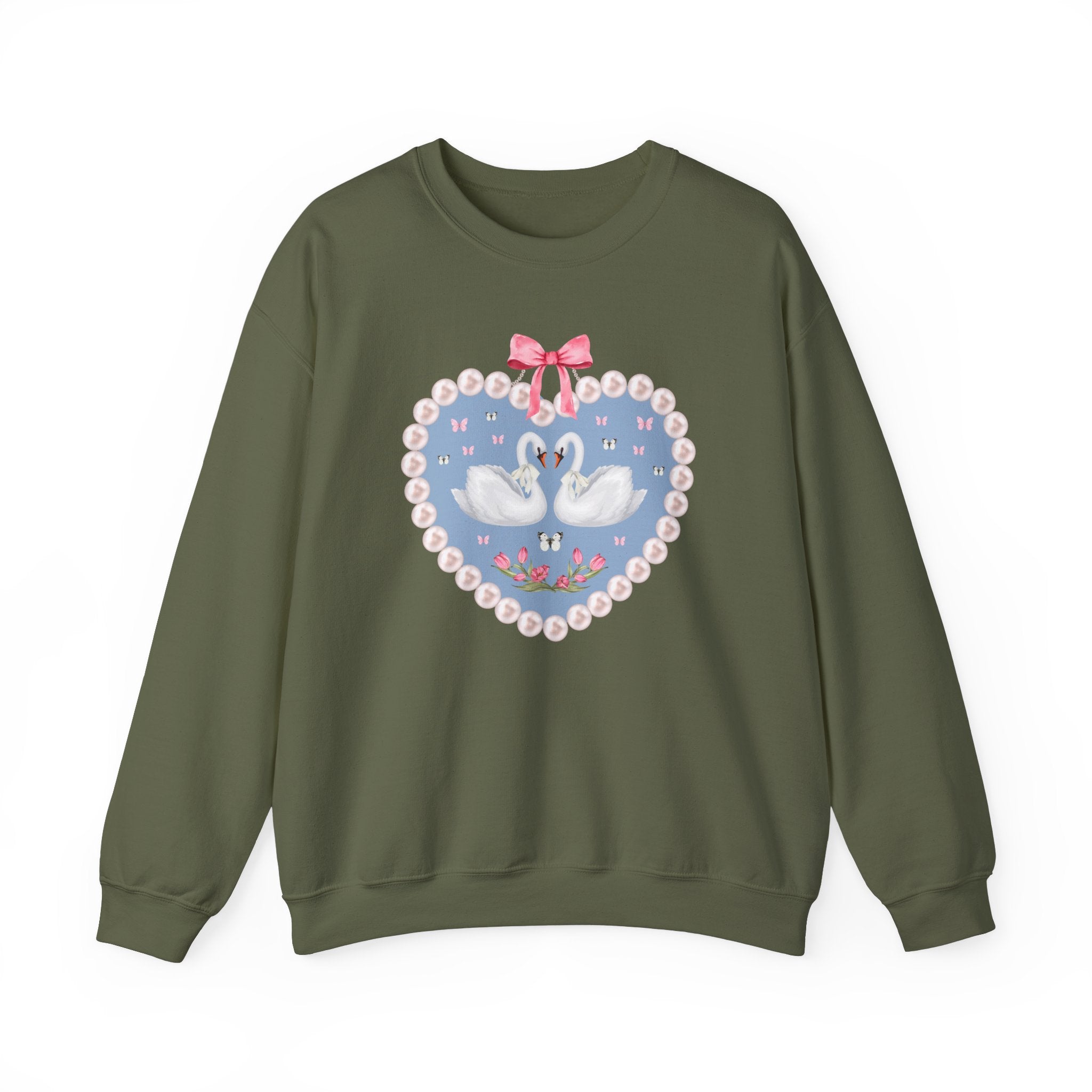 Cottagecore Swan Sweatshirt - Opal and June