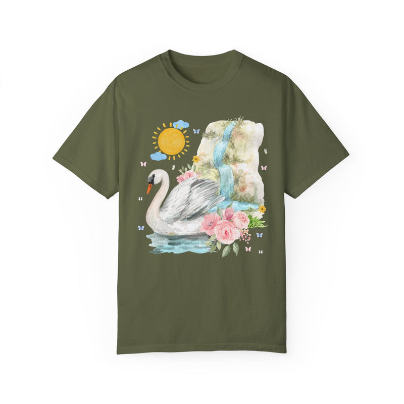 Cottagecore Swan Tee Shirt - Opal and June