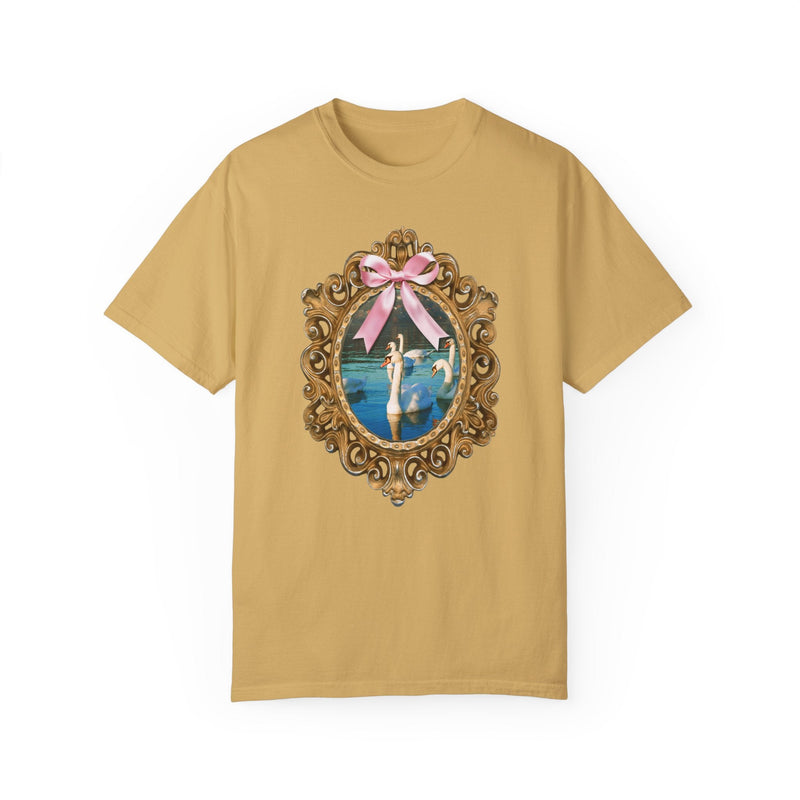Cottagecore Swan Tee Shirt with Cute Coquette Bow, Silly Animal Lover T-Shirt for Trip to Zoo, Present for Sister or Friend Who Loves Birds - Opal and June