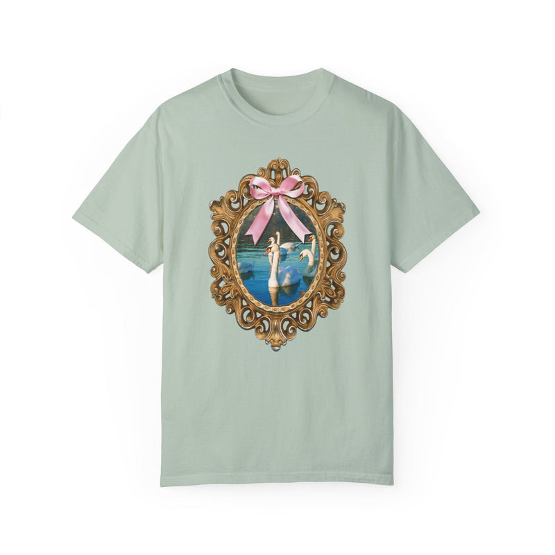 Cottagecore Swan Tee Shirt with Cute Coquette Bow, Silly Animal Lover T-Shirt for Trip to Zoo, Present for Sister or Friend Who Loves Birds - Opal and June