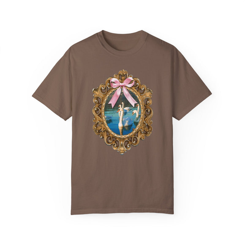Cottagecore Swan Tee Shirt with Cute Coquette Bow, Silly Animal Lover T-Shirt for Trip to Zoo, Present for Sister or Friend Who Loves Birds - Opal and June