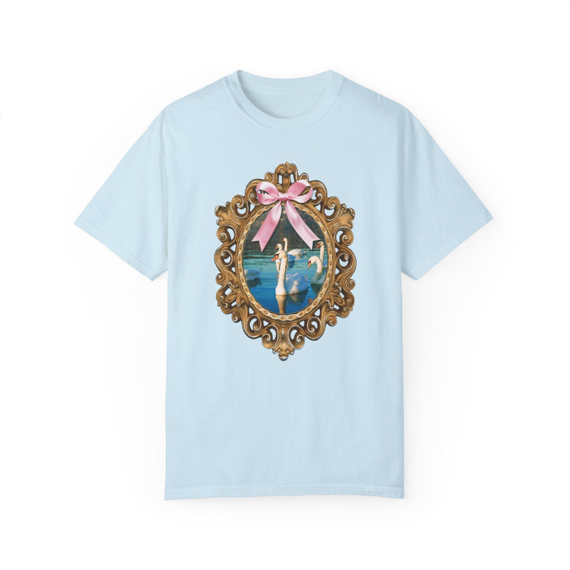 Cottagecore Swan Tee Shirt with Cute Coquette Bow, Silly Animal Lover T-Shirt for Trip to Zoo, Present for Sister or Friend Who Loves Birds - Opal and June